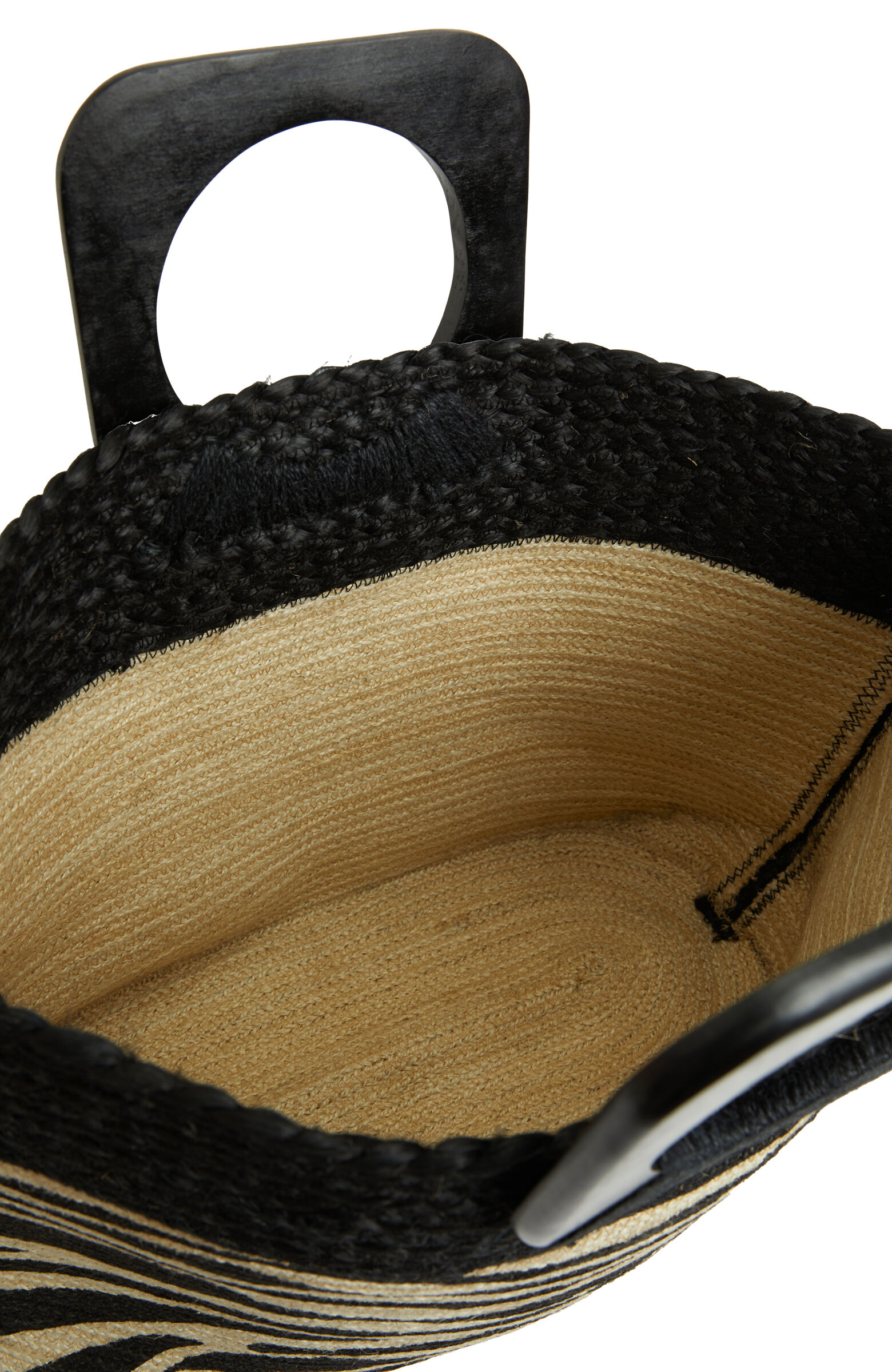 Natural Patterned Women's Straw Bag