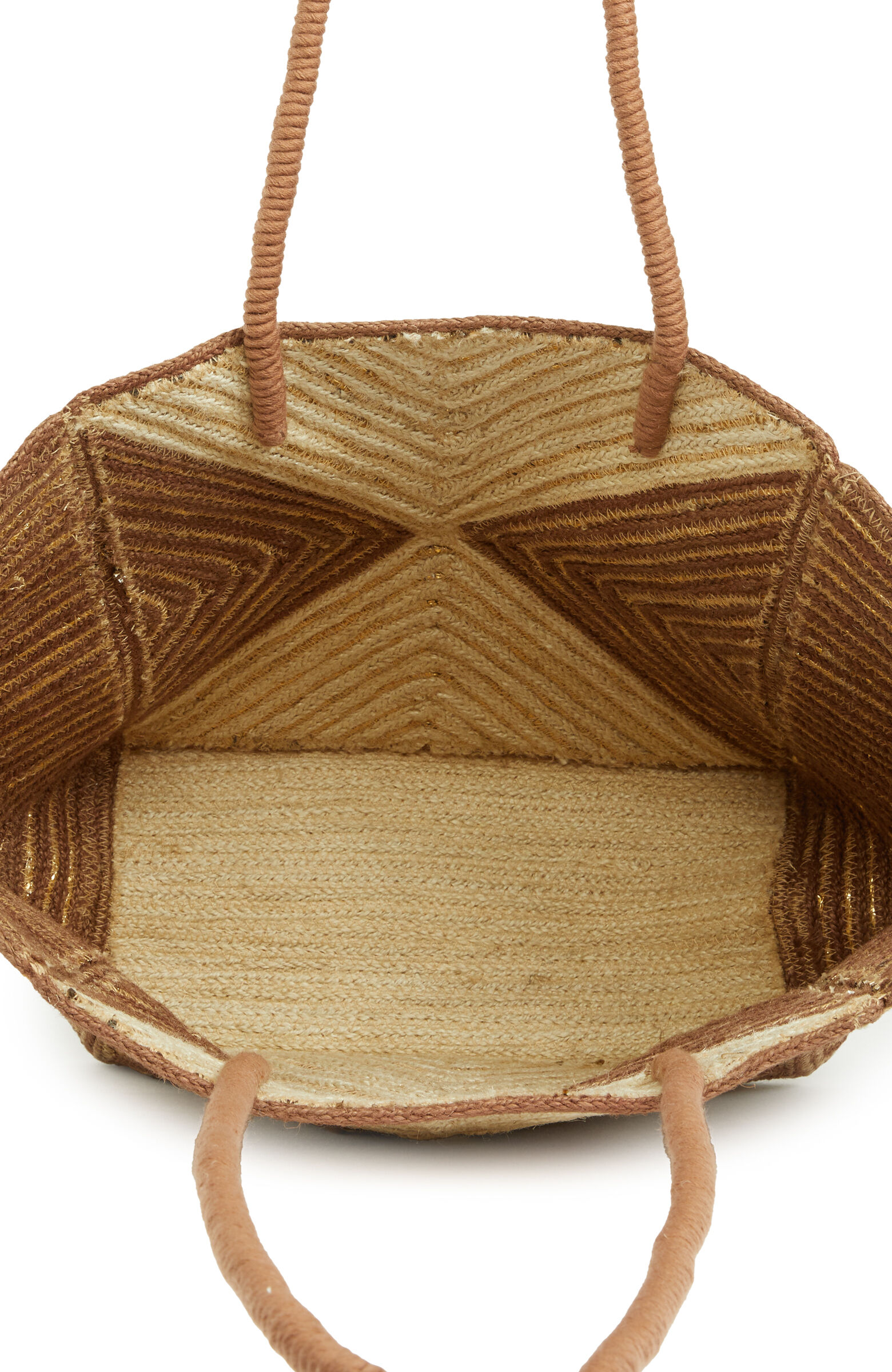 Natural Patterned Women's Straw Bag