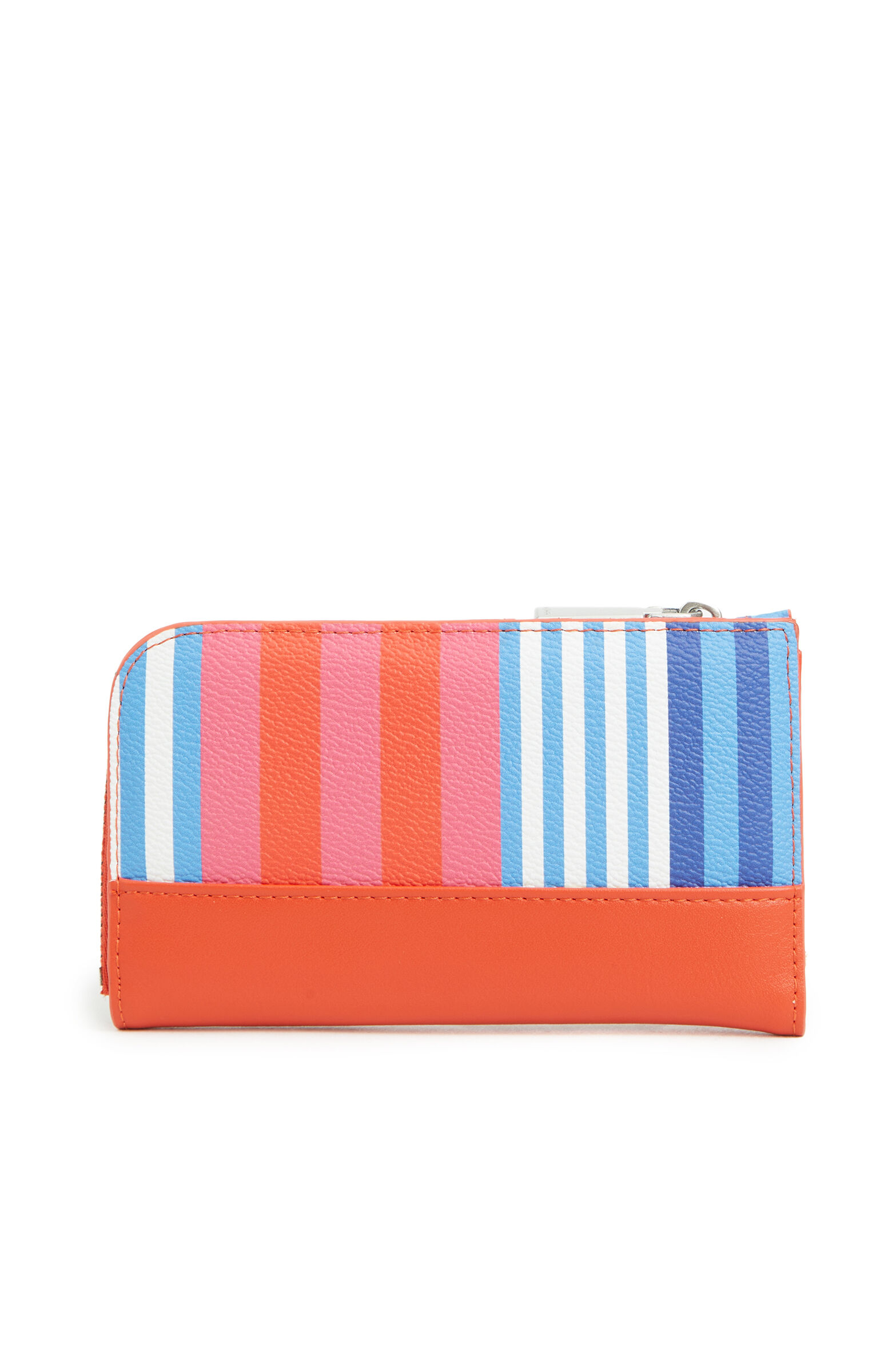 Pembe Çizgi Desenli Kadın Cüzdan