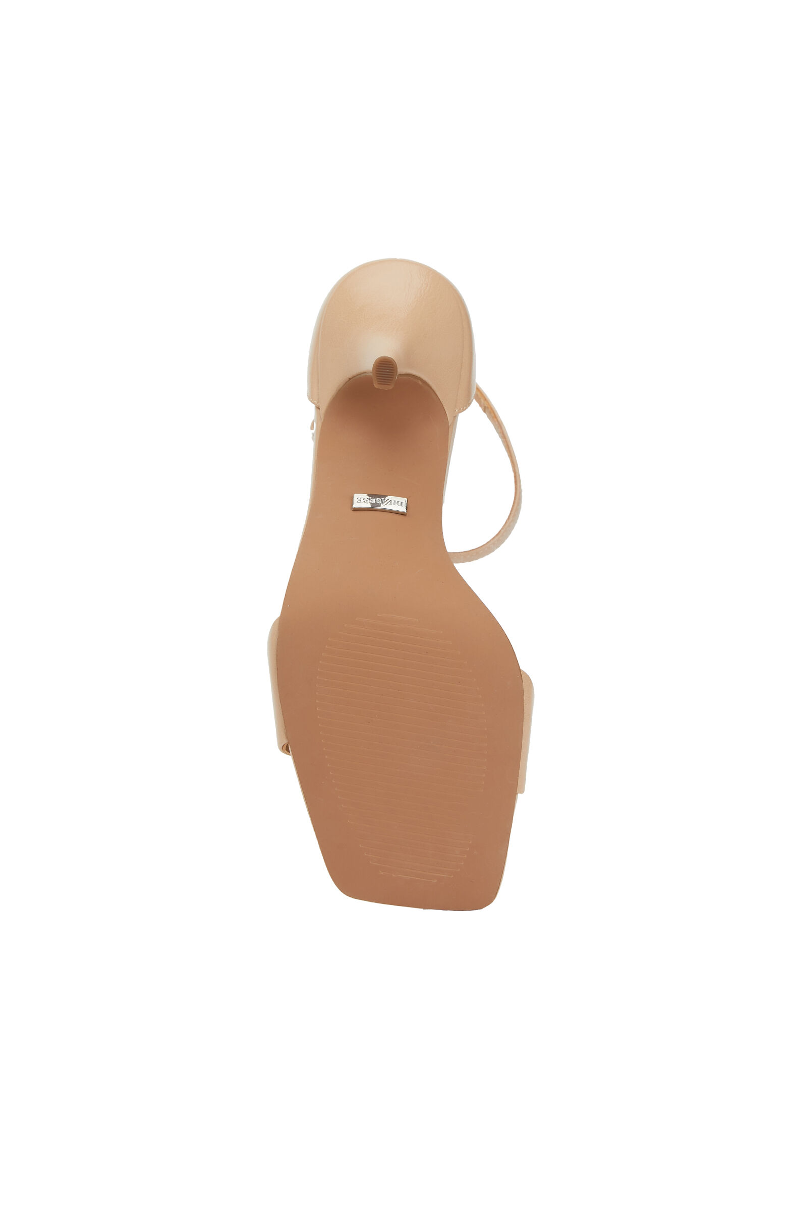 Nude Kadın Parlak Deri Sandalet