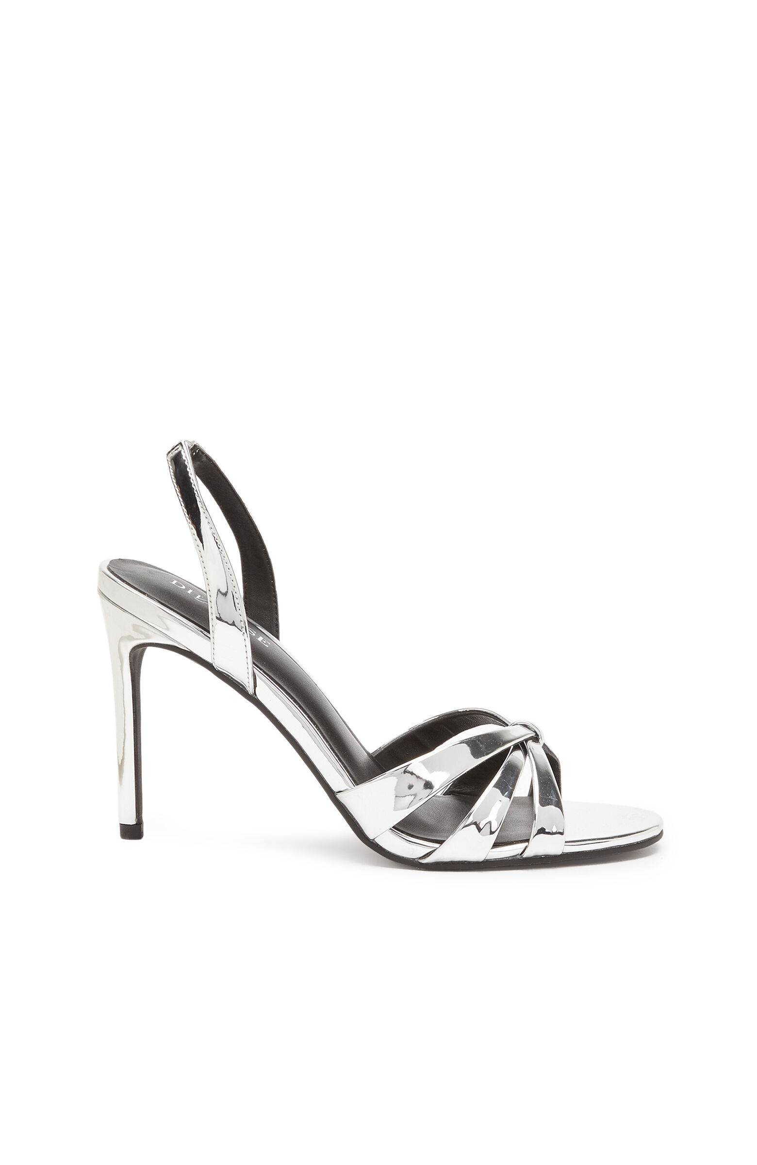 Silver Platform Shiny Women's Leather Sandals