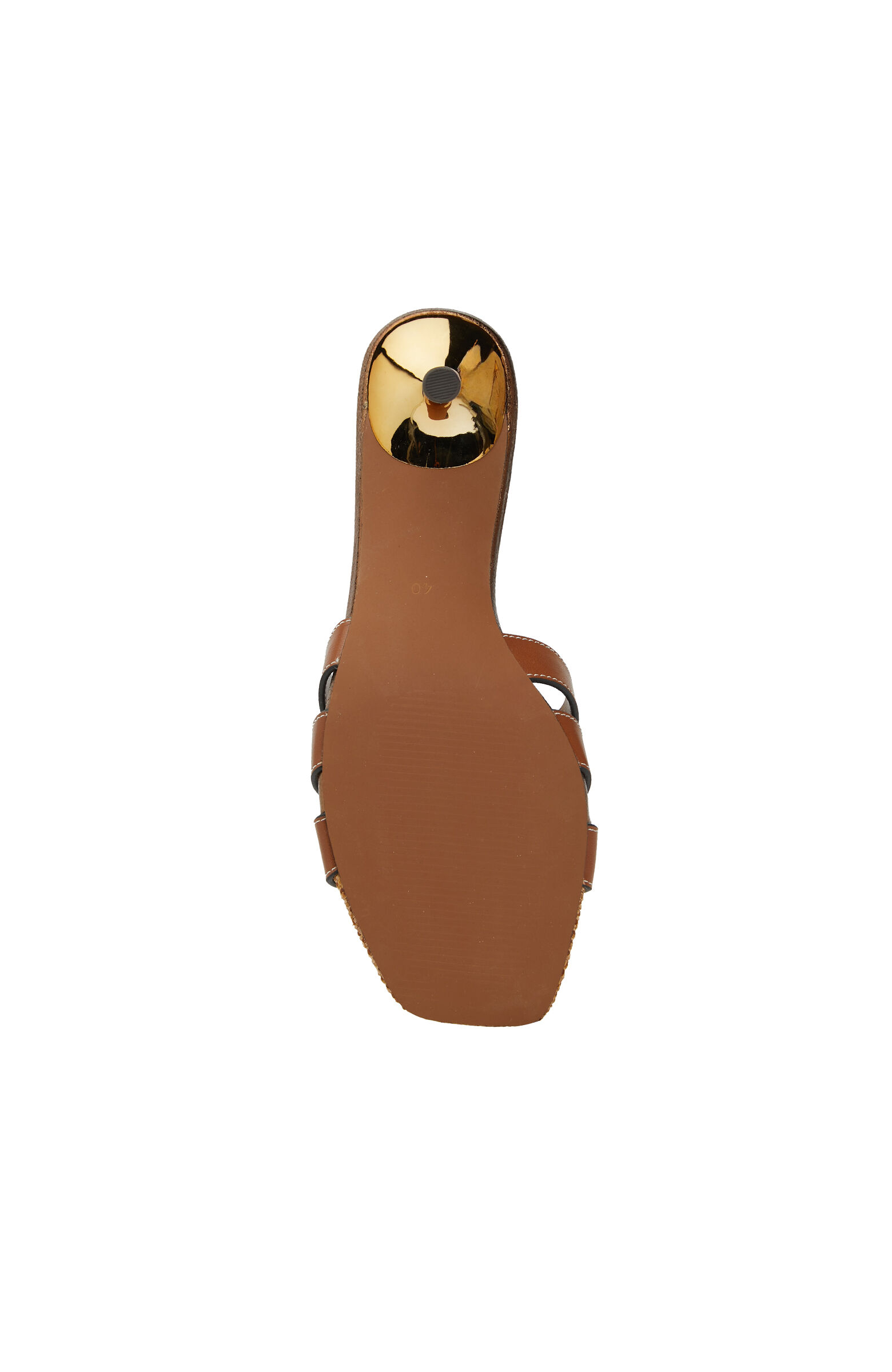 Tan Straw Detailed Women's Slippers