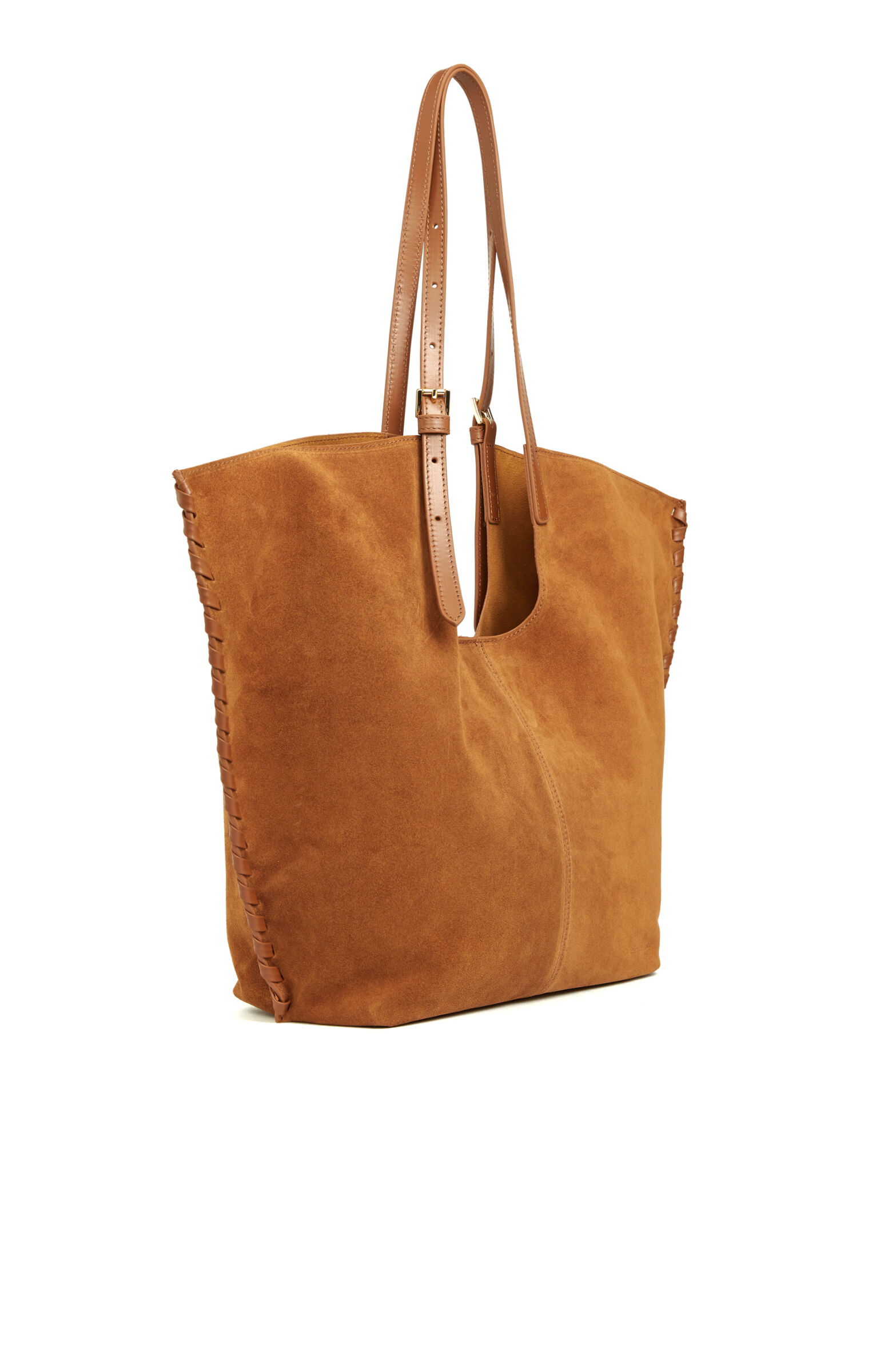 Taba Saraç Detaylı Kadın Süet Çanta