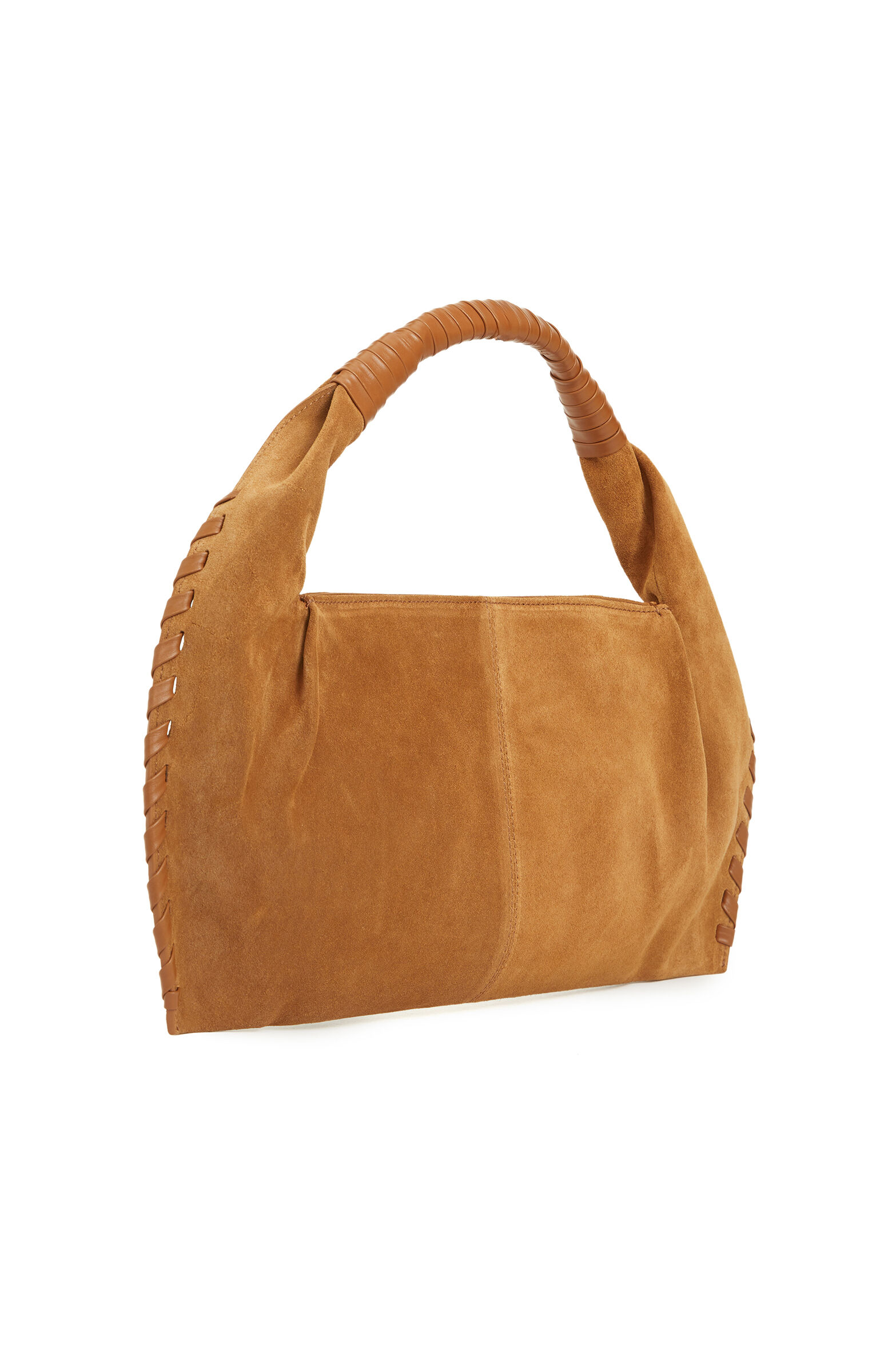 Taba Saraç Detaylı Kadın Süet Çanta