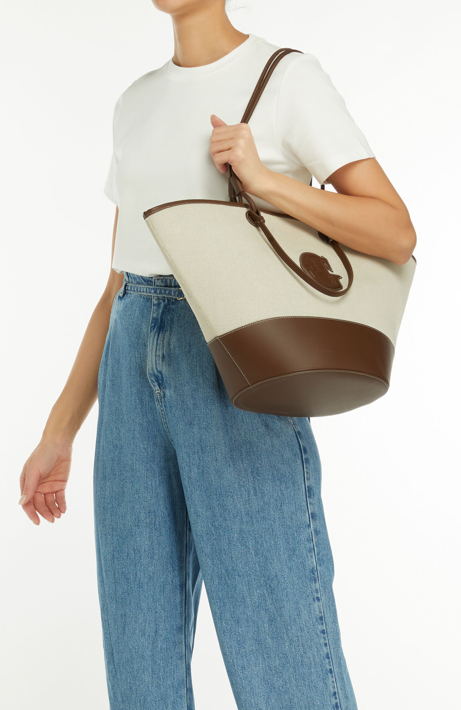 Naturel Logo Detaylı Kadın Kanvas Çanta