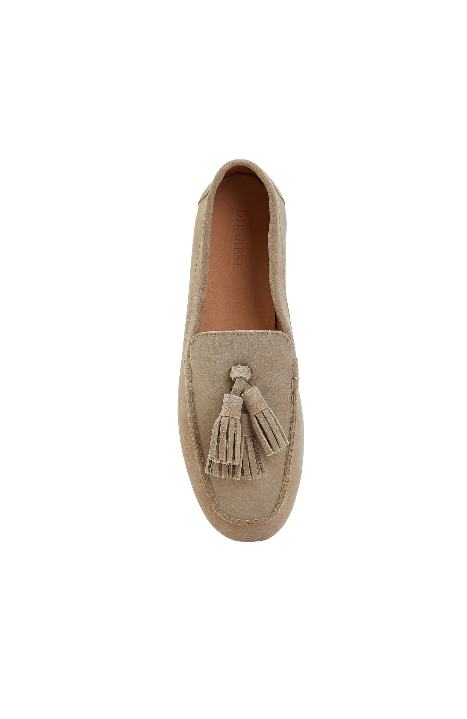 Taş Püsküllü Kadın Süet Loafer