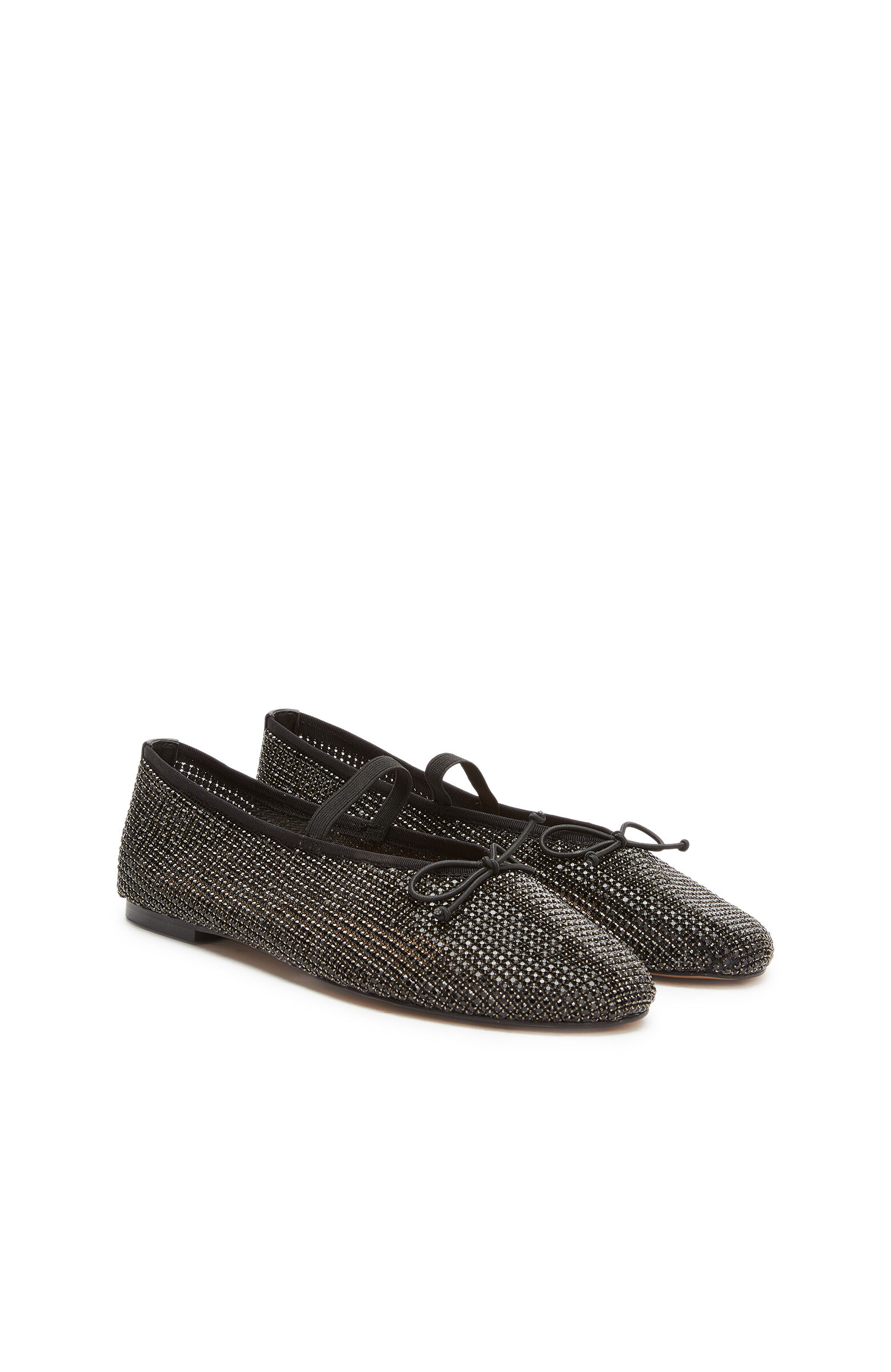 Black Stone Ballet Flats