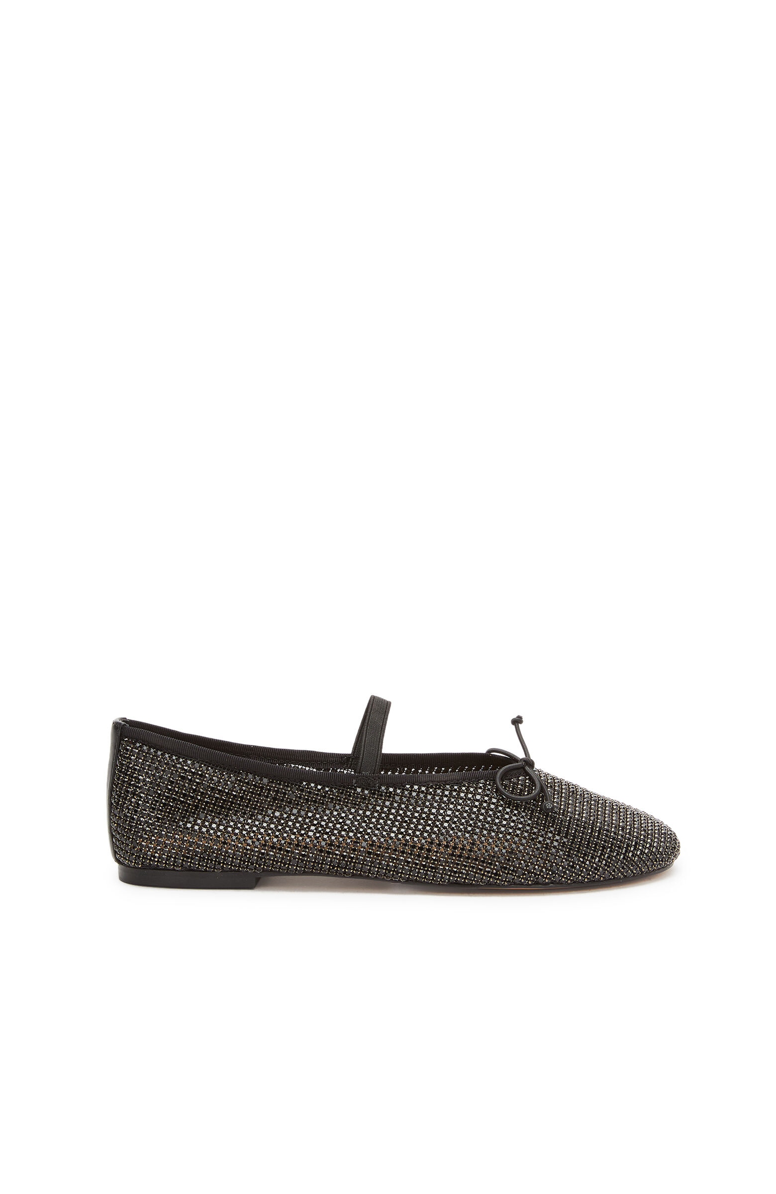 Black Stone Ballet Flats