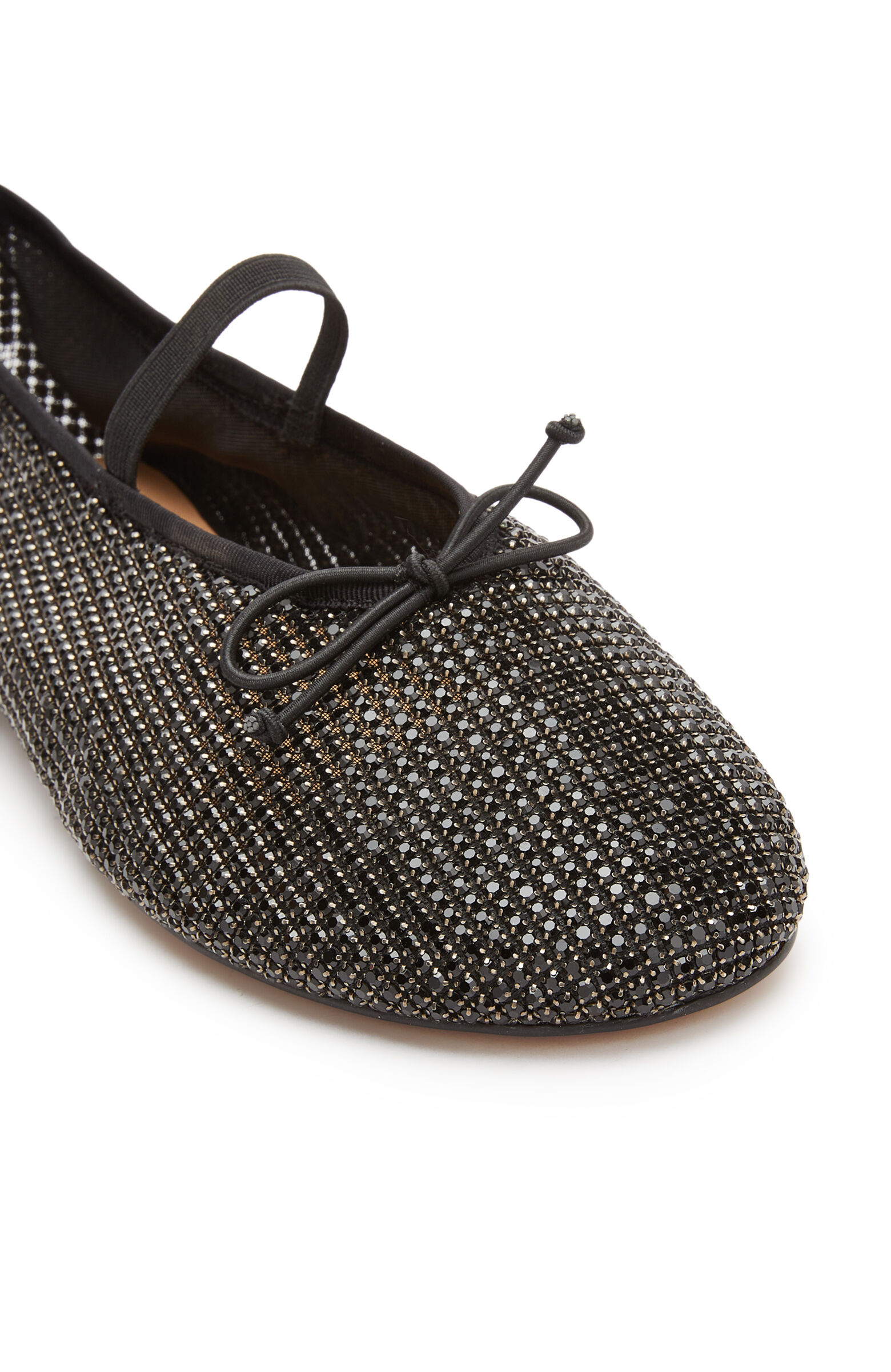 Black Stone Ballet Flats