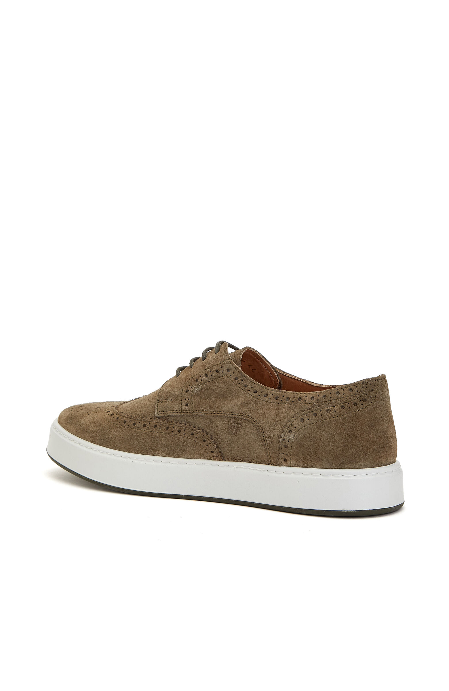 Khaki Special Soled Studded Men's Suede Shoes