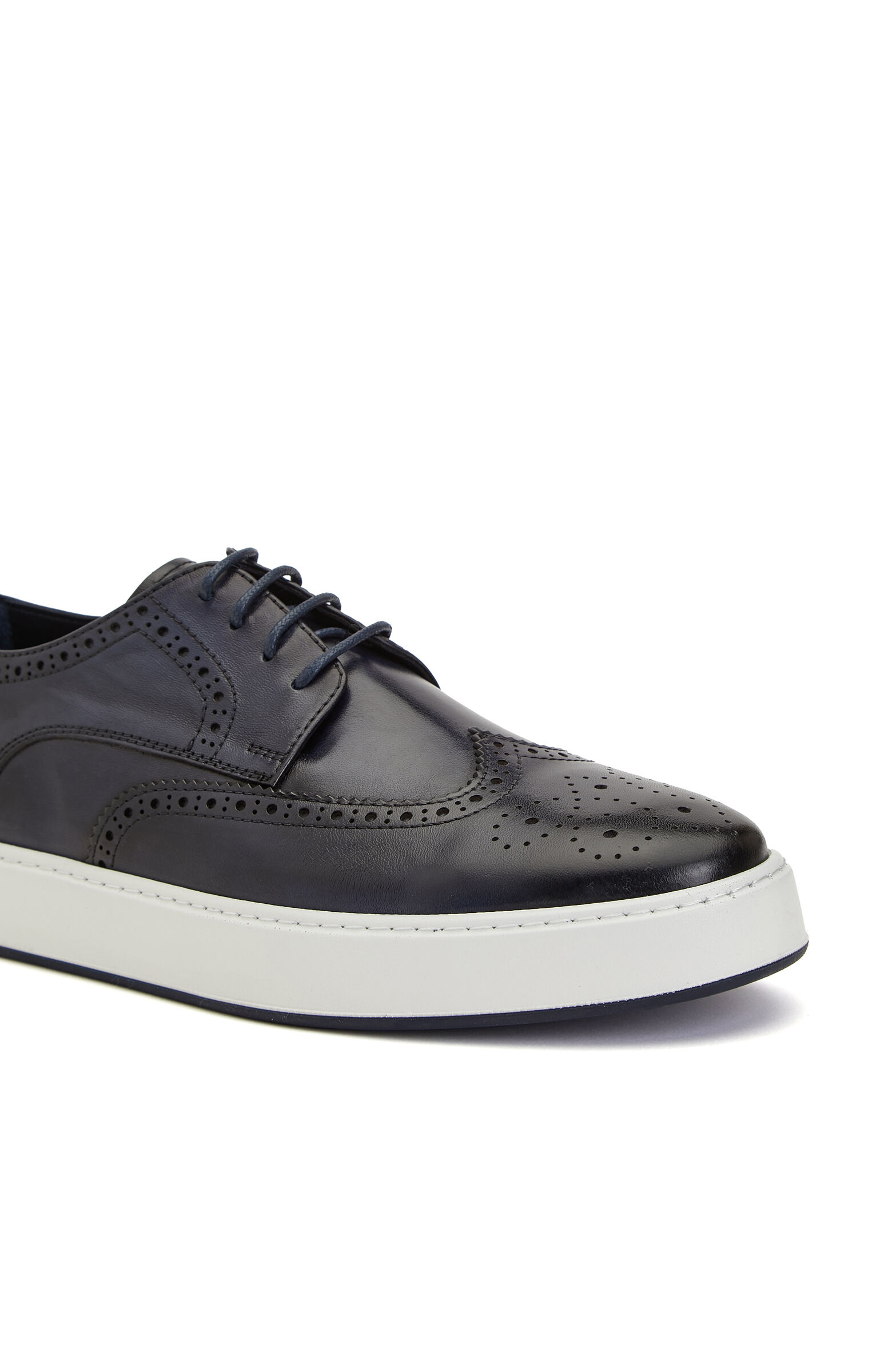 Lacivert Zımbalı Erkek Deri Ayakkabı