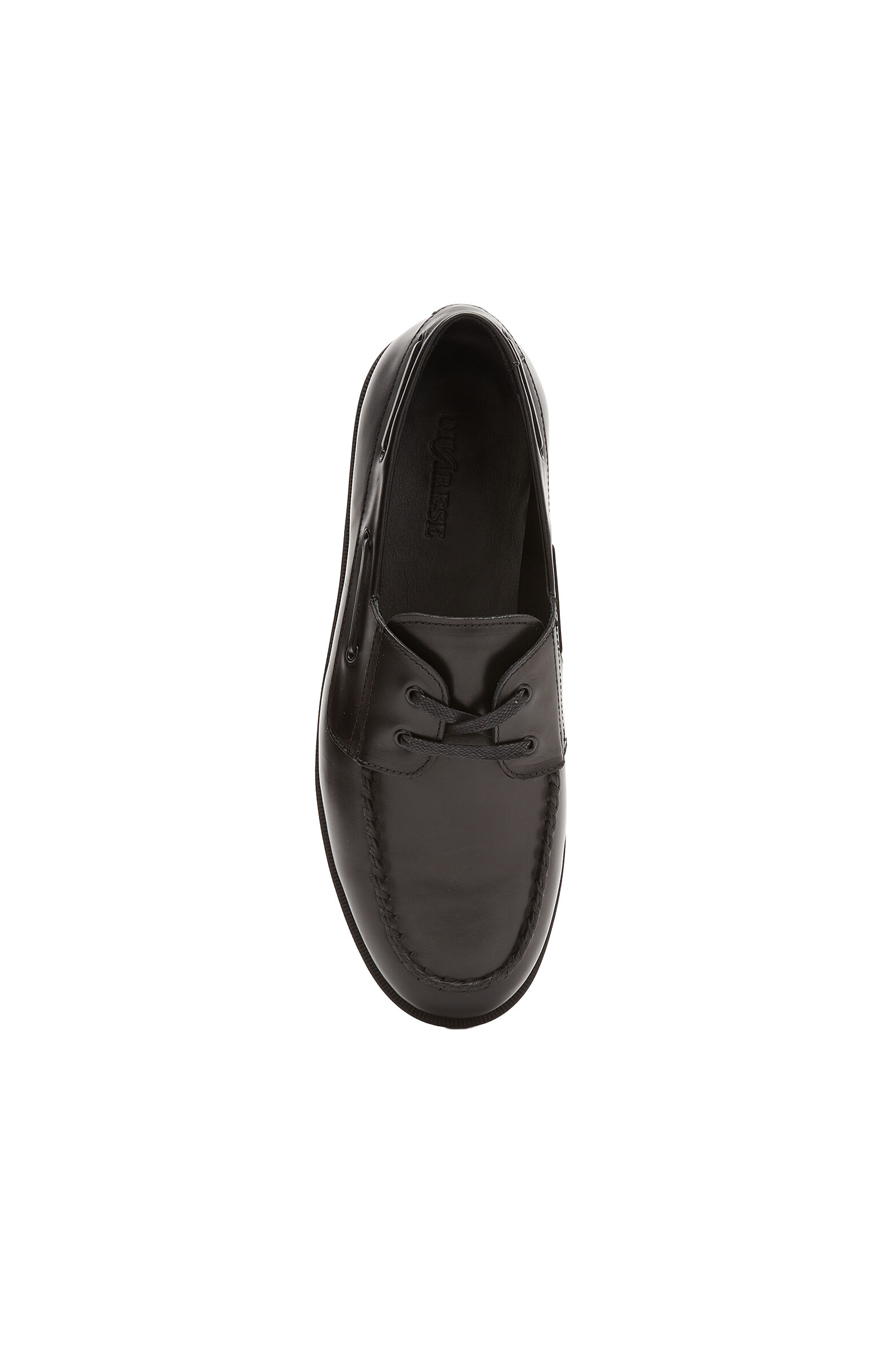 Siyah Saraç Detaylı Erkek Deri Ayakkabı