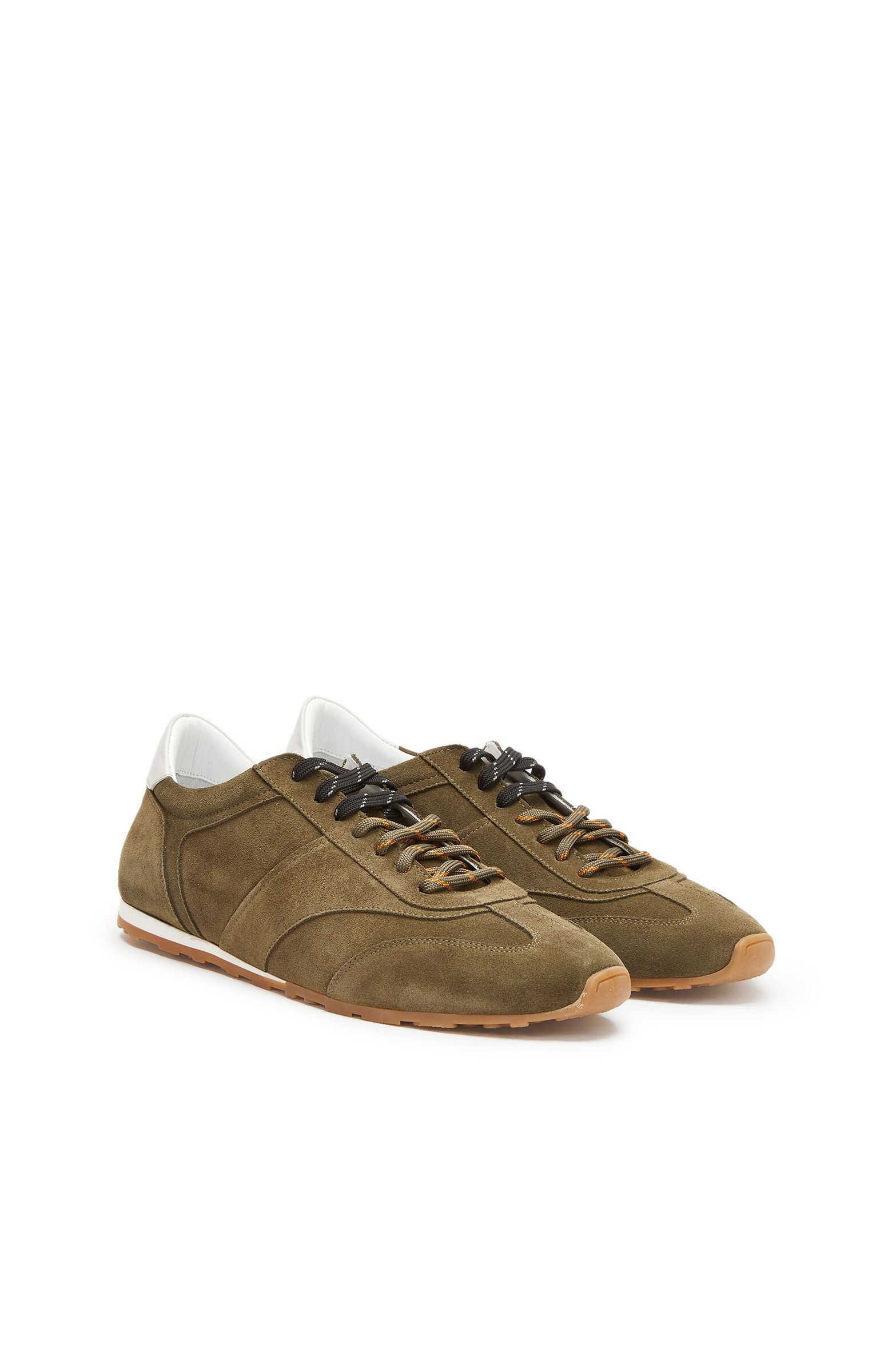Khaki Men's Casual Comfortable Suede Sneakers
