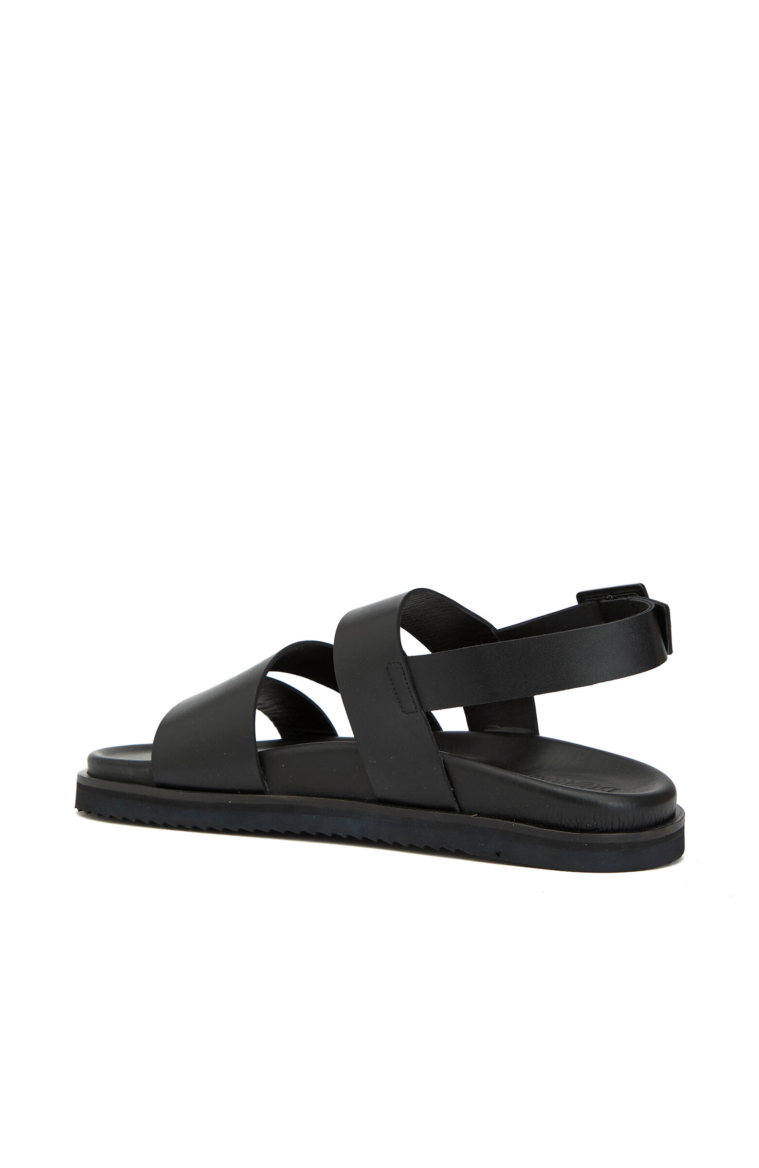 Siyah Günlük Rahat Erkek Deri Sandalet