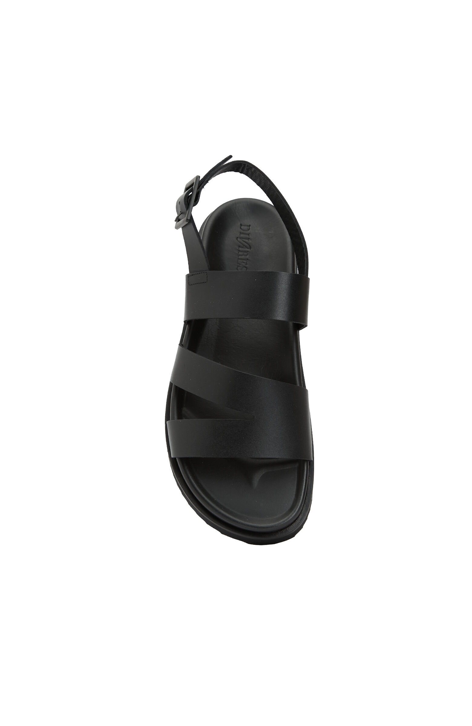 Siyah Günlük Rahat Erkek Deri Sandalet