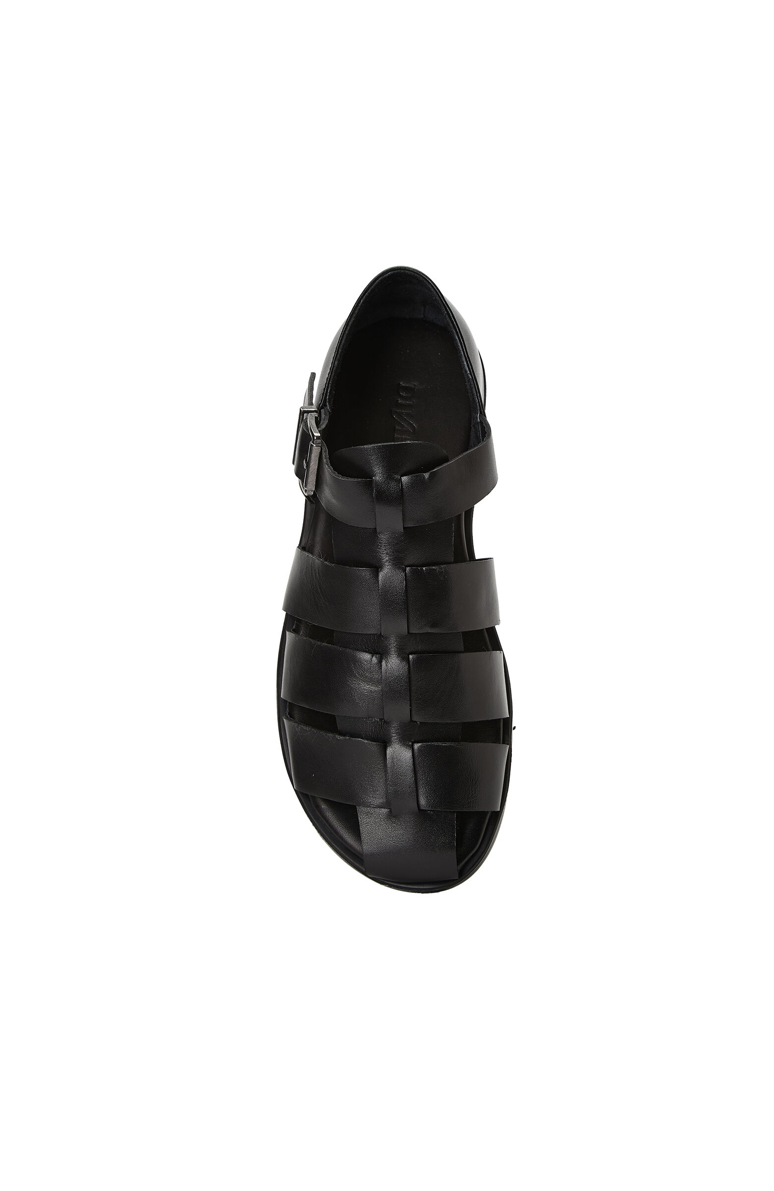 Siyah Erkek Günlük Rahat Deri Sandalet