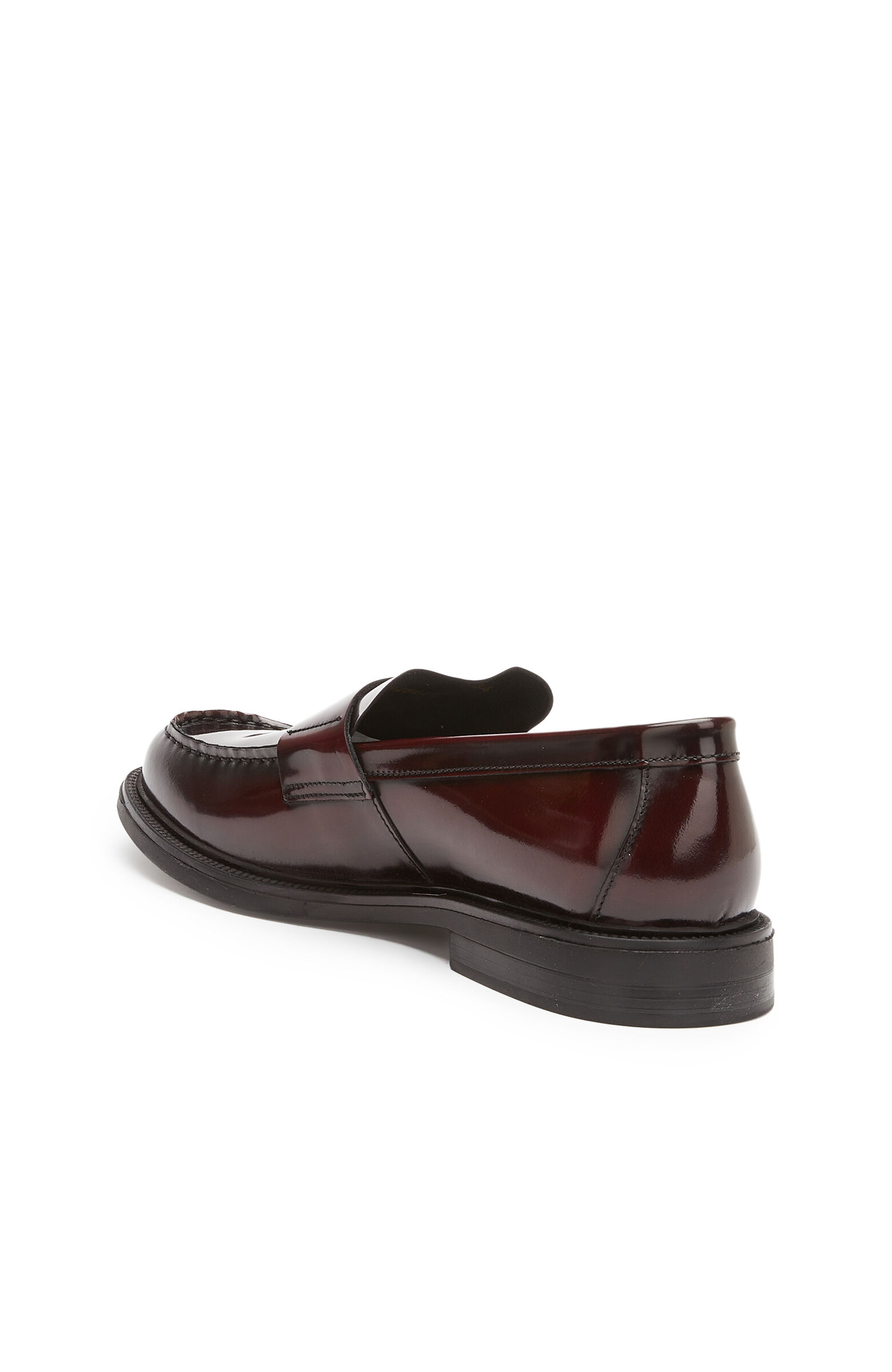 Bordo Saraç Detaylı Erkek Deri Loafer