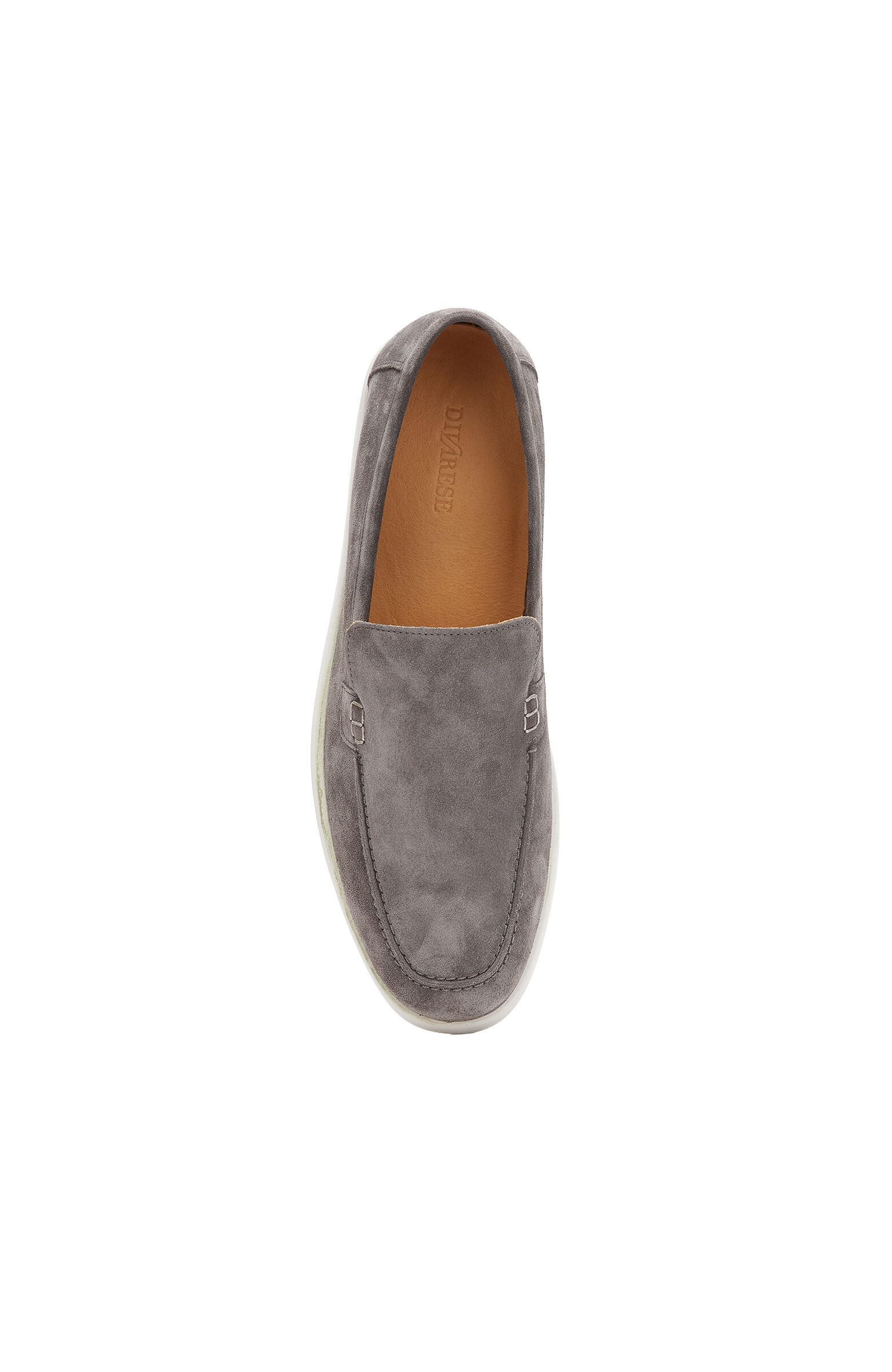 Grey Men's Casual Casual Suede Loafer