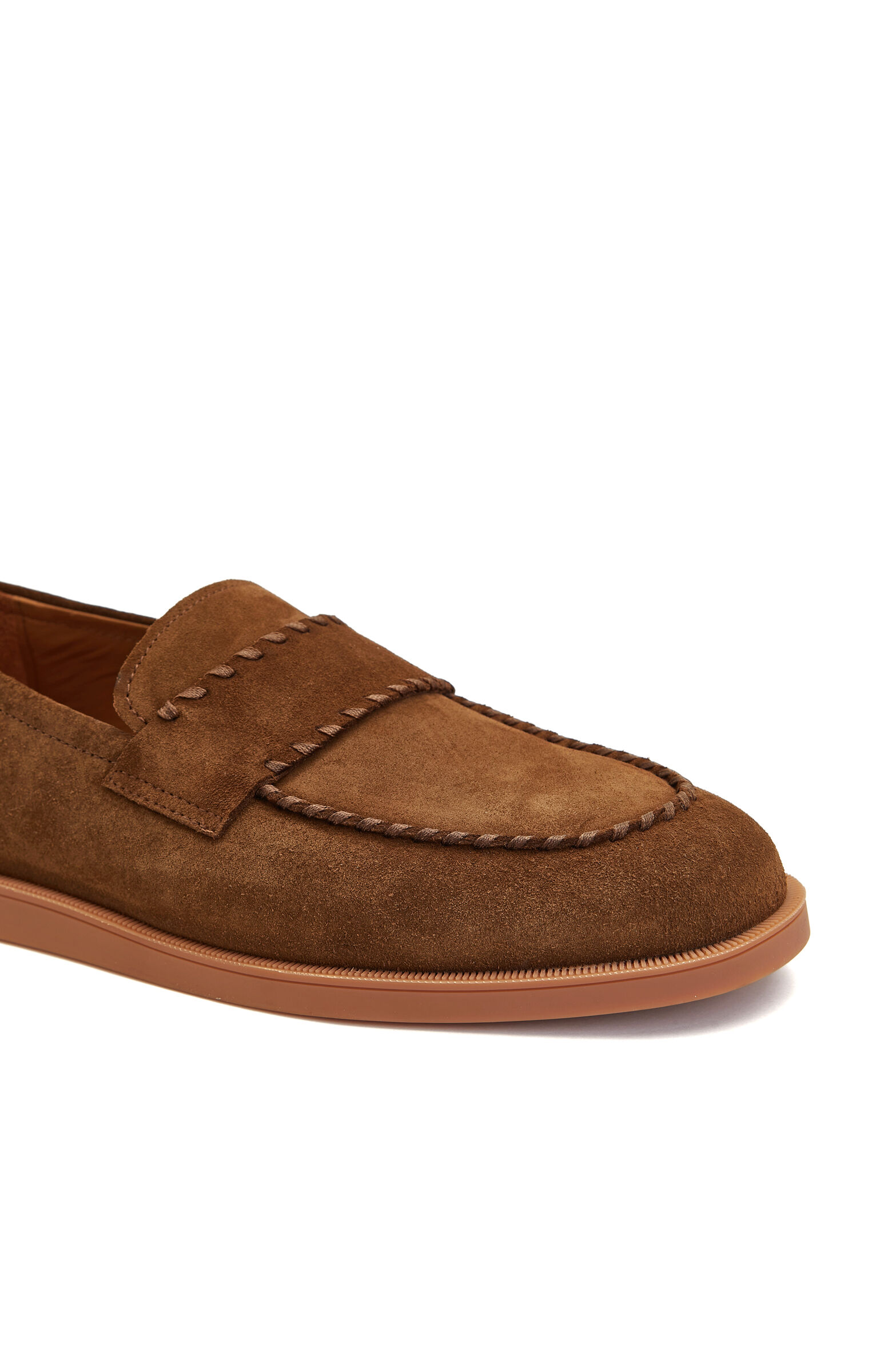 Açık Kahverengi Saraç Detaylı Erkek Süet Loafer