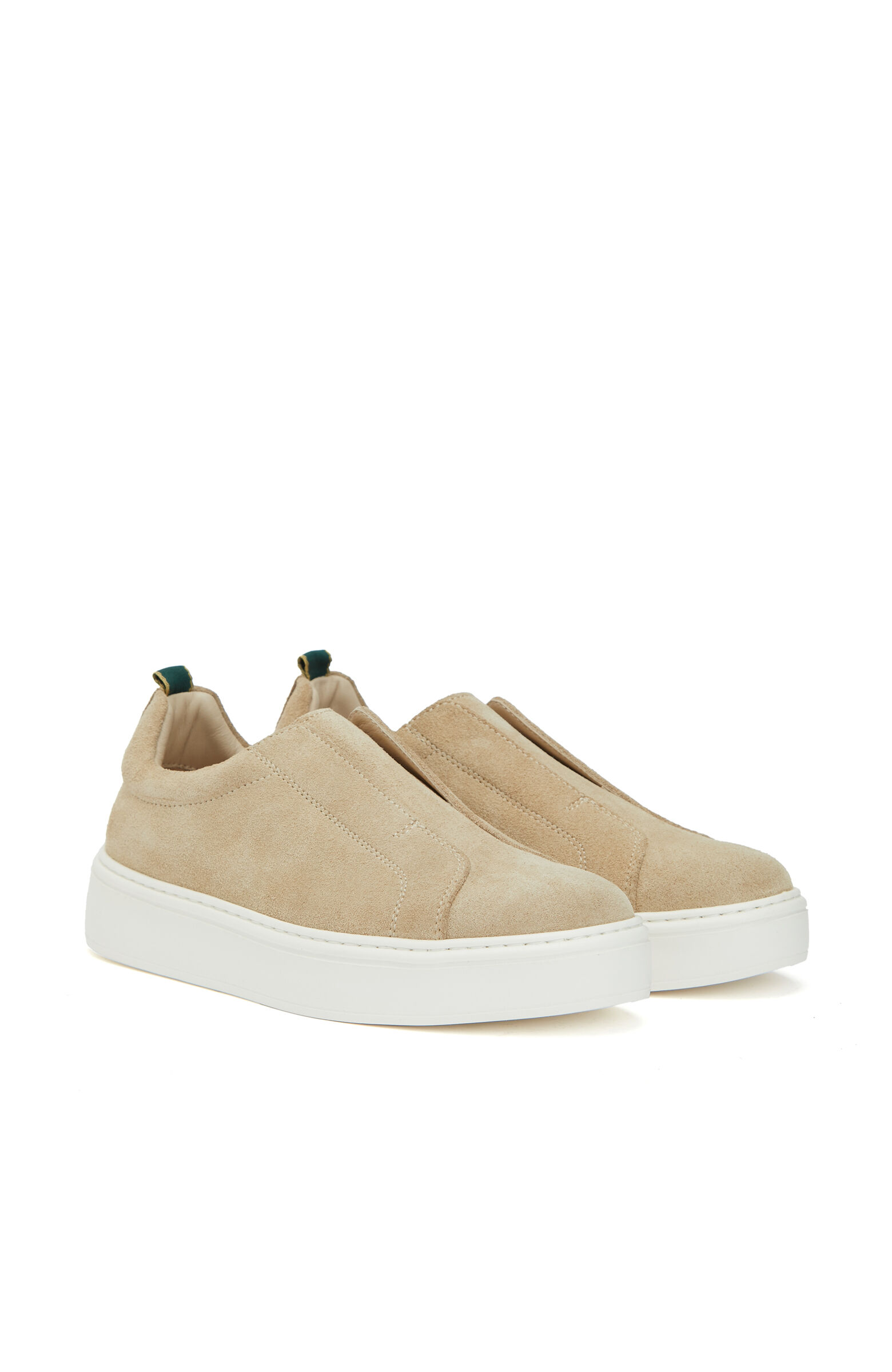 Bej Günlük Rahat Kadın Süet Sneaker