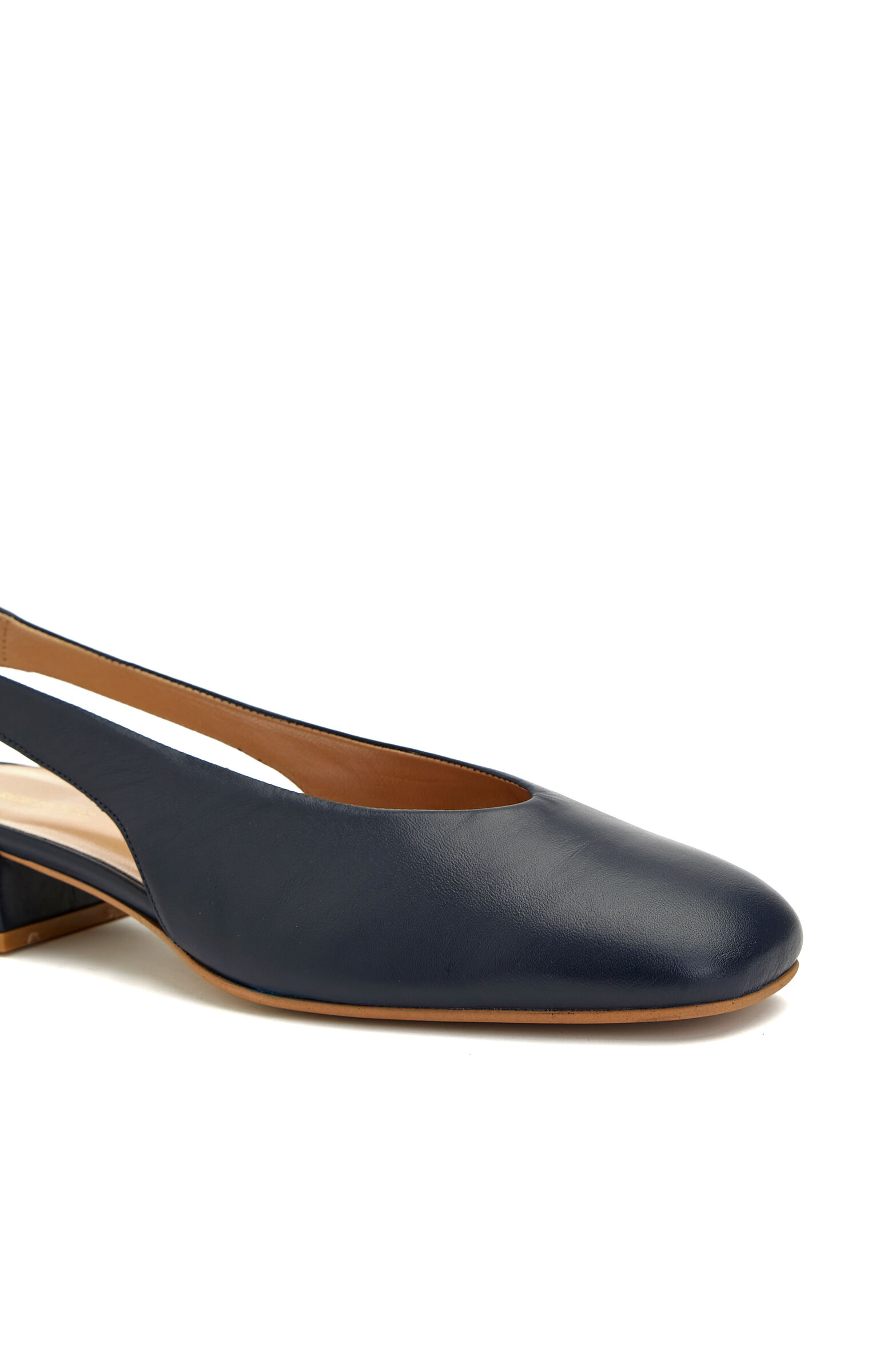 Lacivert Günlük Rahat Deri Babet