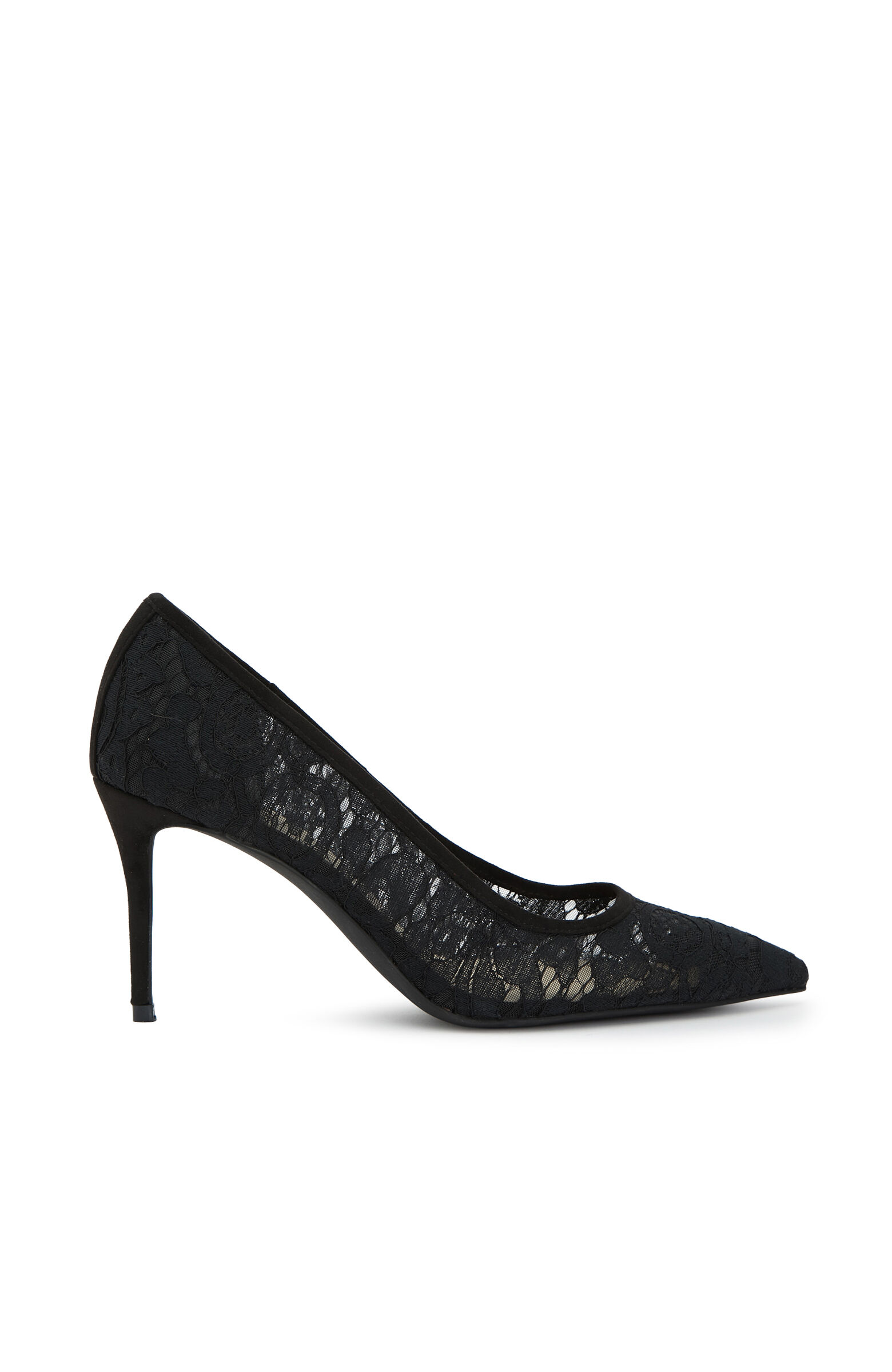 Siyah Dantelli Stiletto
