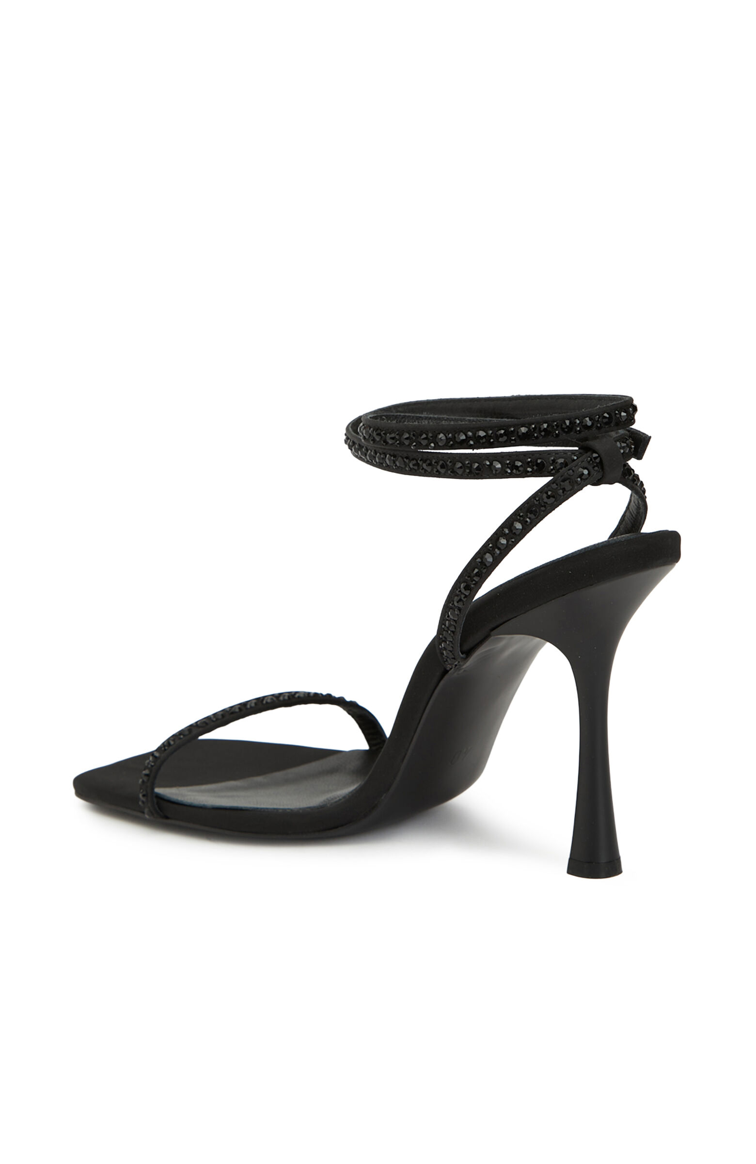 Siyah Taşlı Kadın Abiye Sandalet