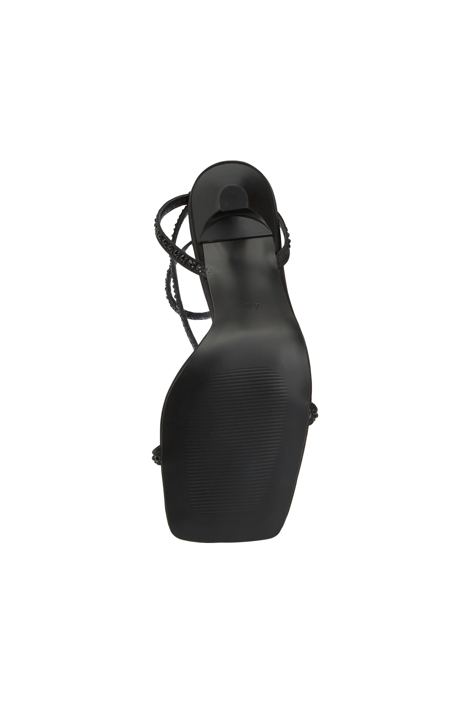 Siyah Taşlı Kadın Abiye Sandalet