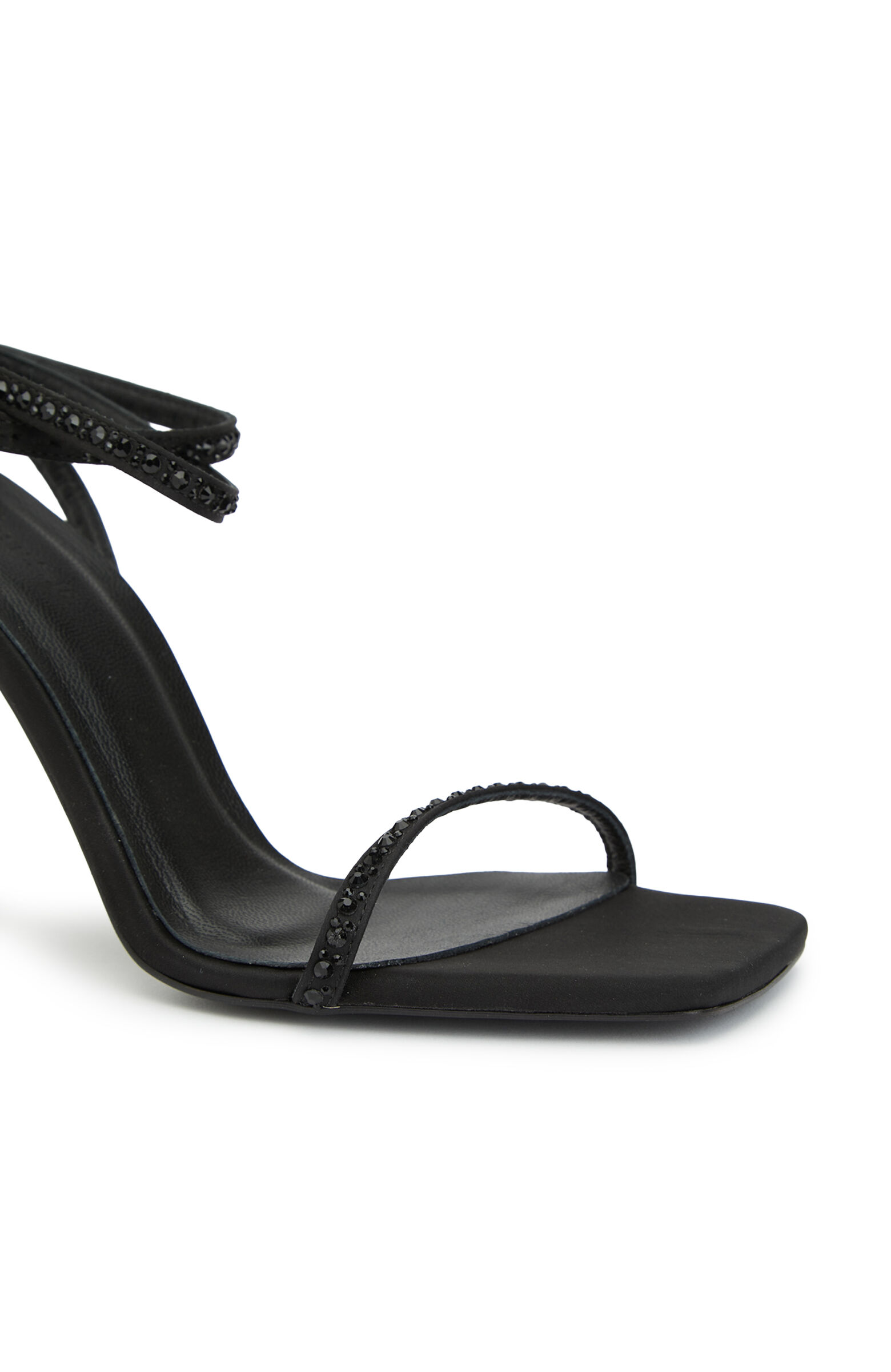 Siyah Taşlı Kadın Abiye Sandalet