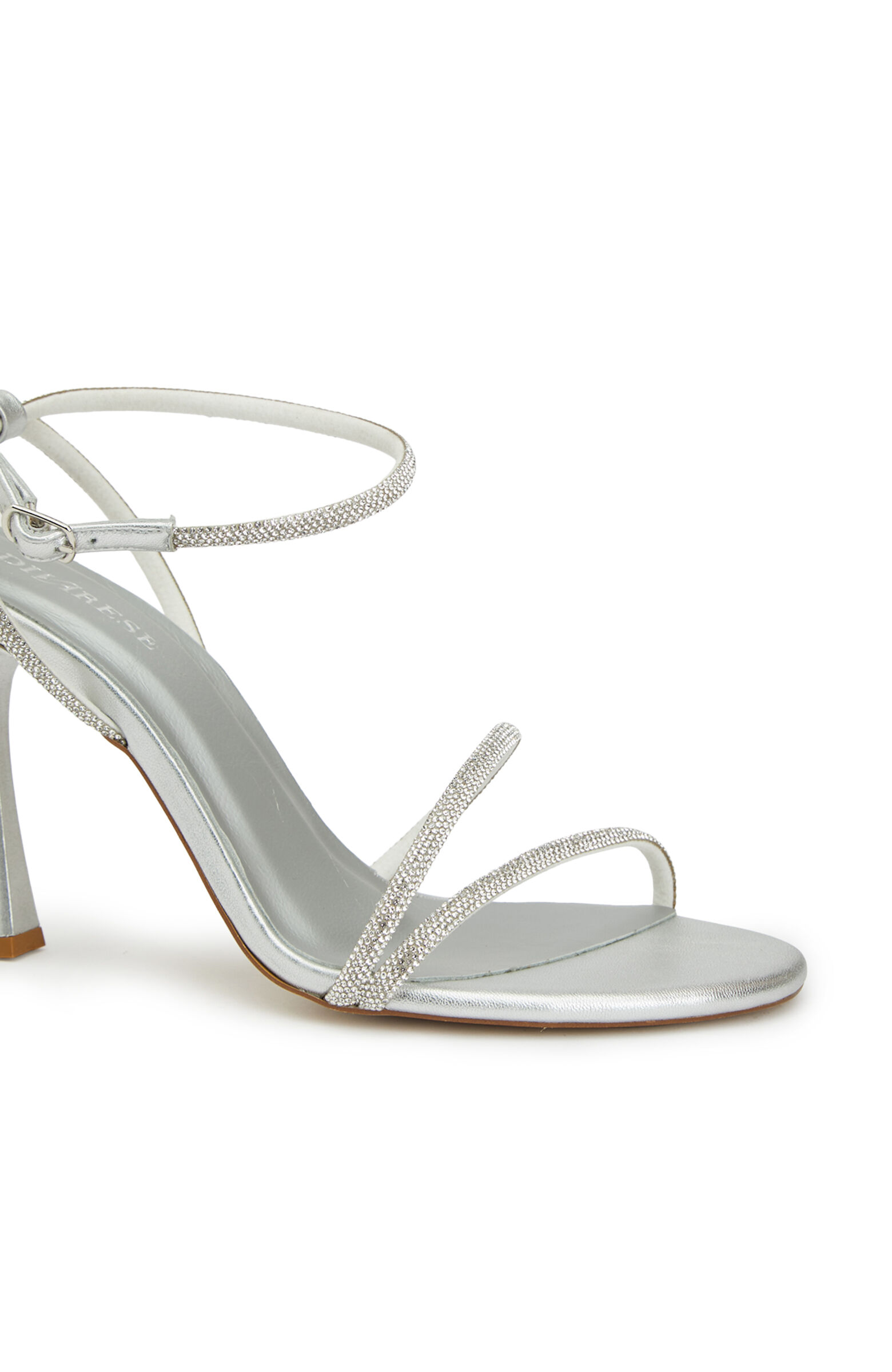 Silver Taşlı Kadın Abiye Sandalet