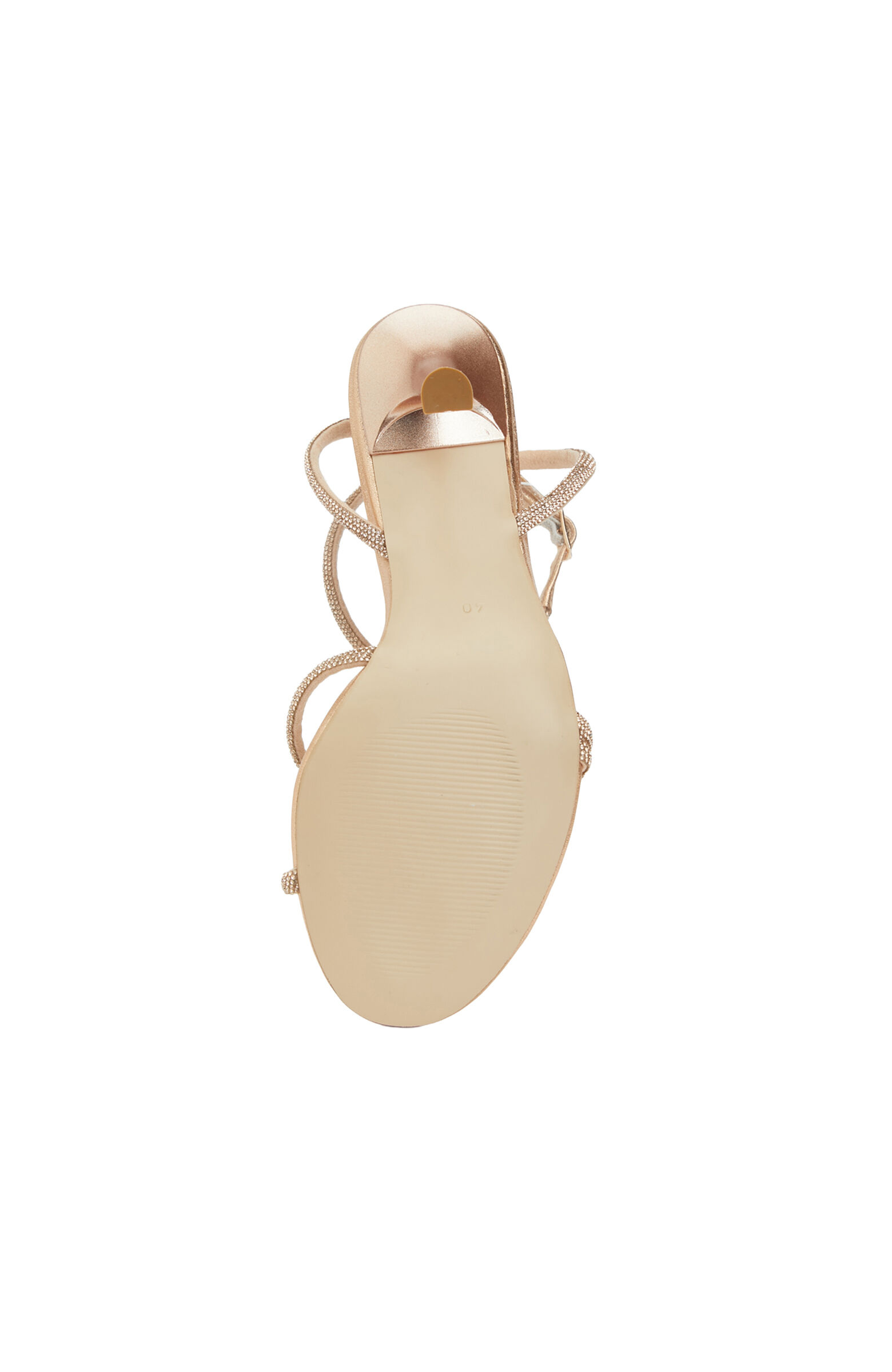 Gold Taşlı Kadın Abiye Sandalet