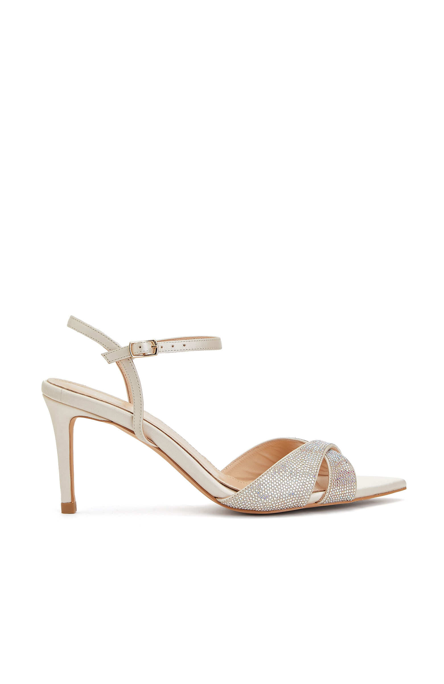 Black Stone Evening Sandals