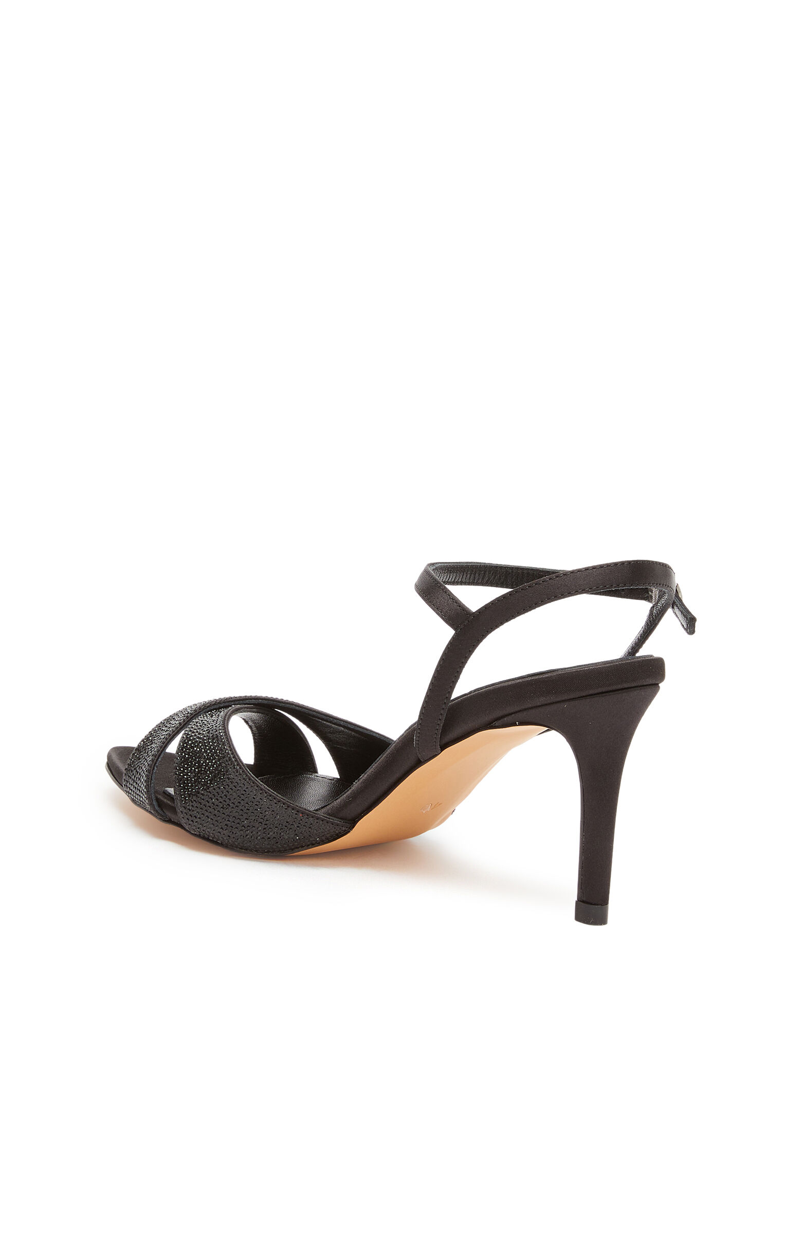 Black Stone Evening Sandals