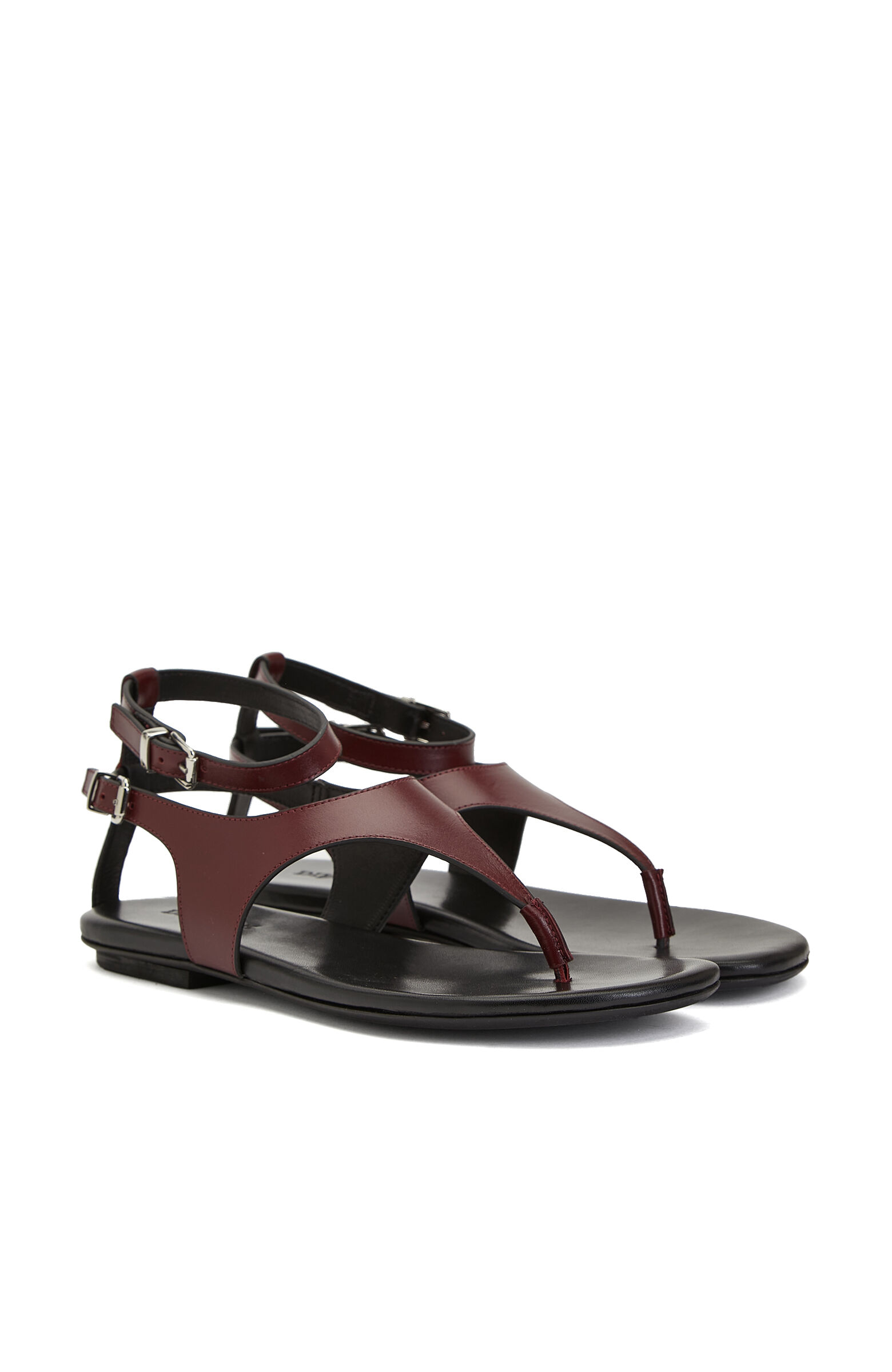 Black Women's Leather Sandals