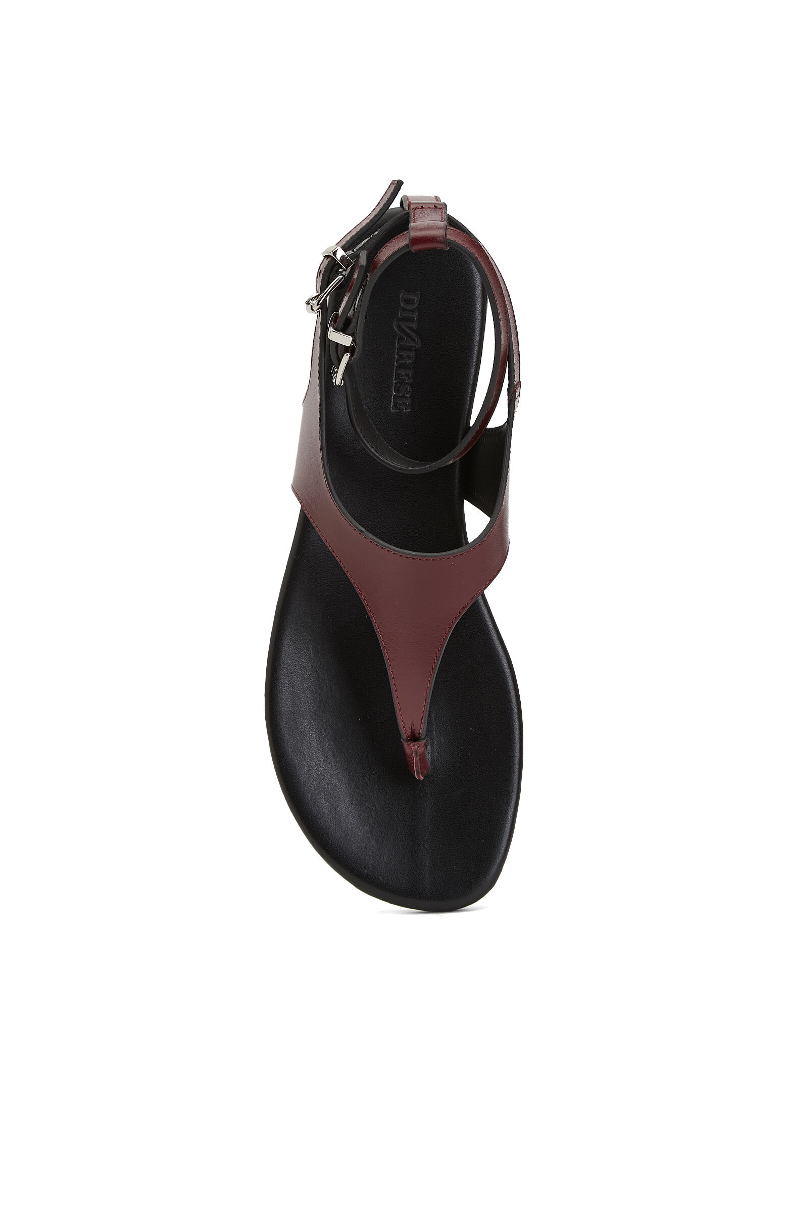 Burgundy Women's Leather Sandals