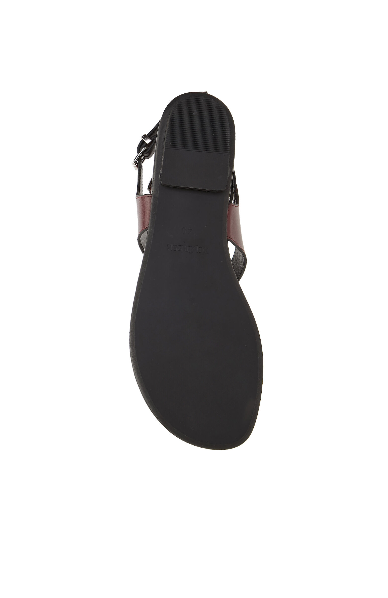 Burgundy Women's Leather Sandals