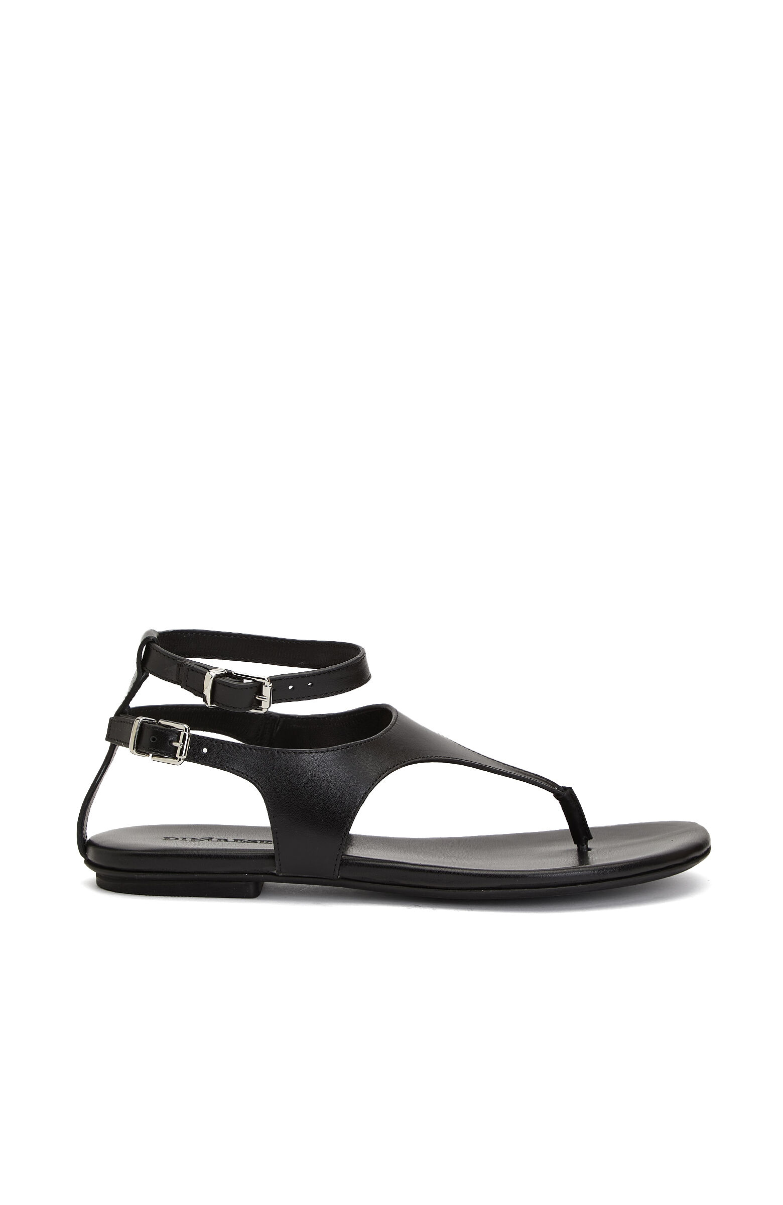 Black Women's Leather Sandals