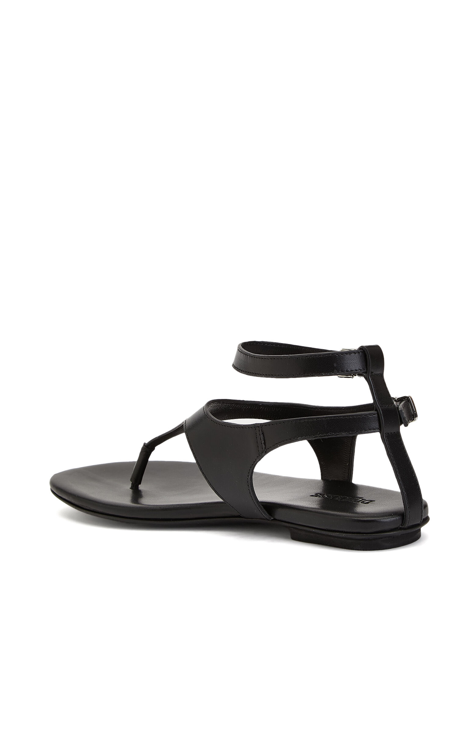 Black Women's Leather Sandals