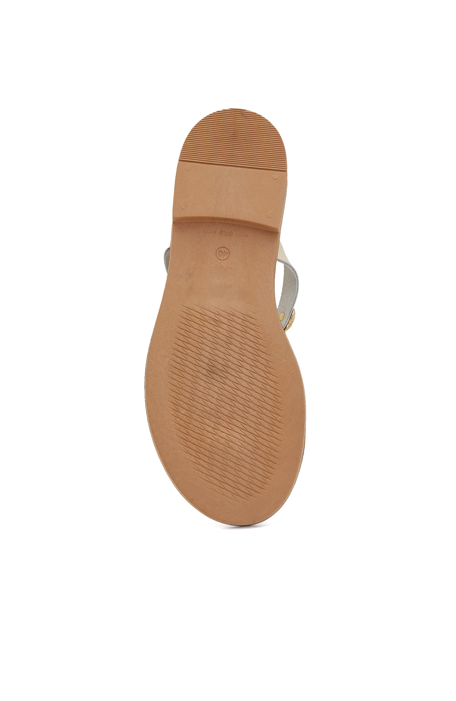 White Accessory Detailed Women's Slippers