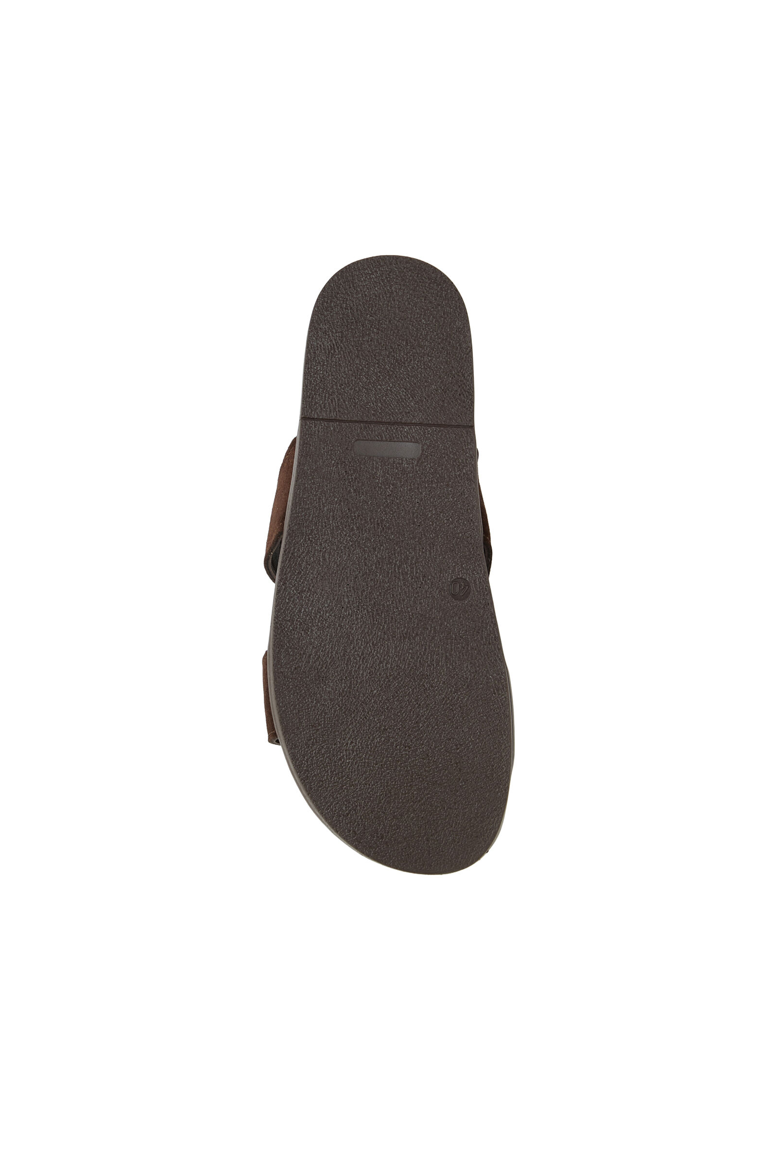 Kahverengi Aksesuar Detaylı Kadın Deri Terlik