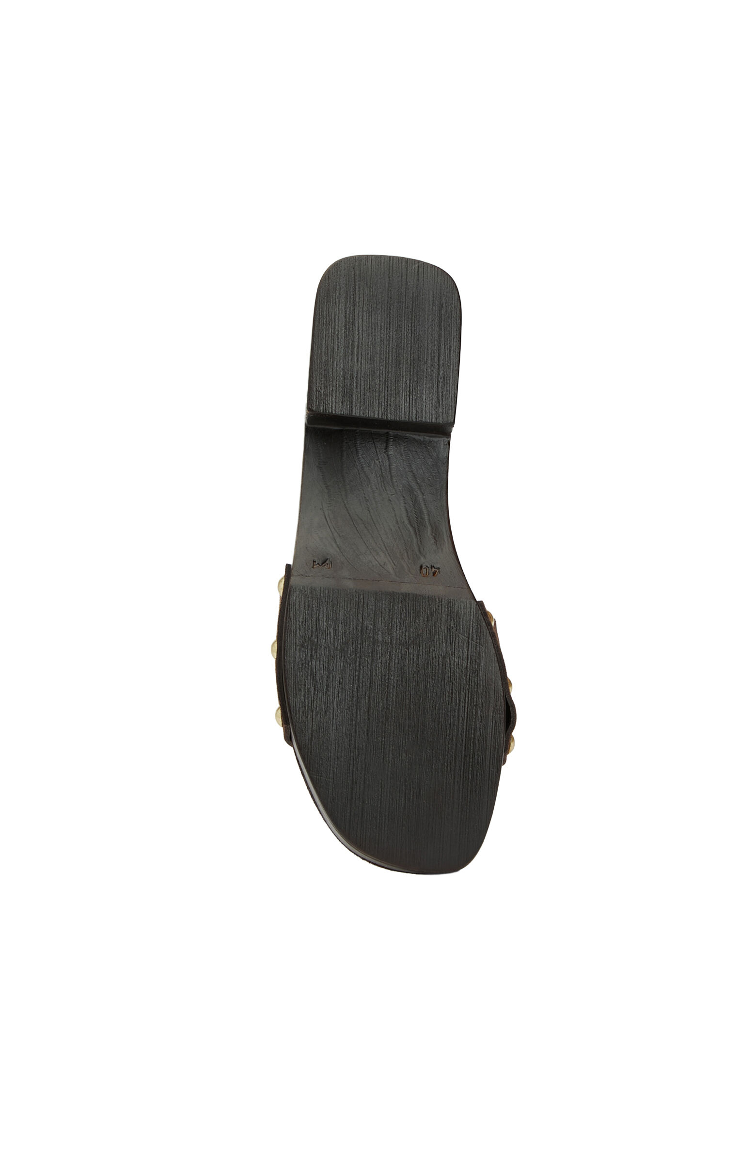 Kahverengi Tay Desenli Kadın Terlik