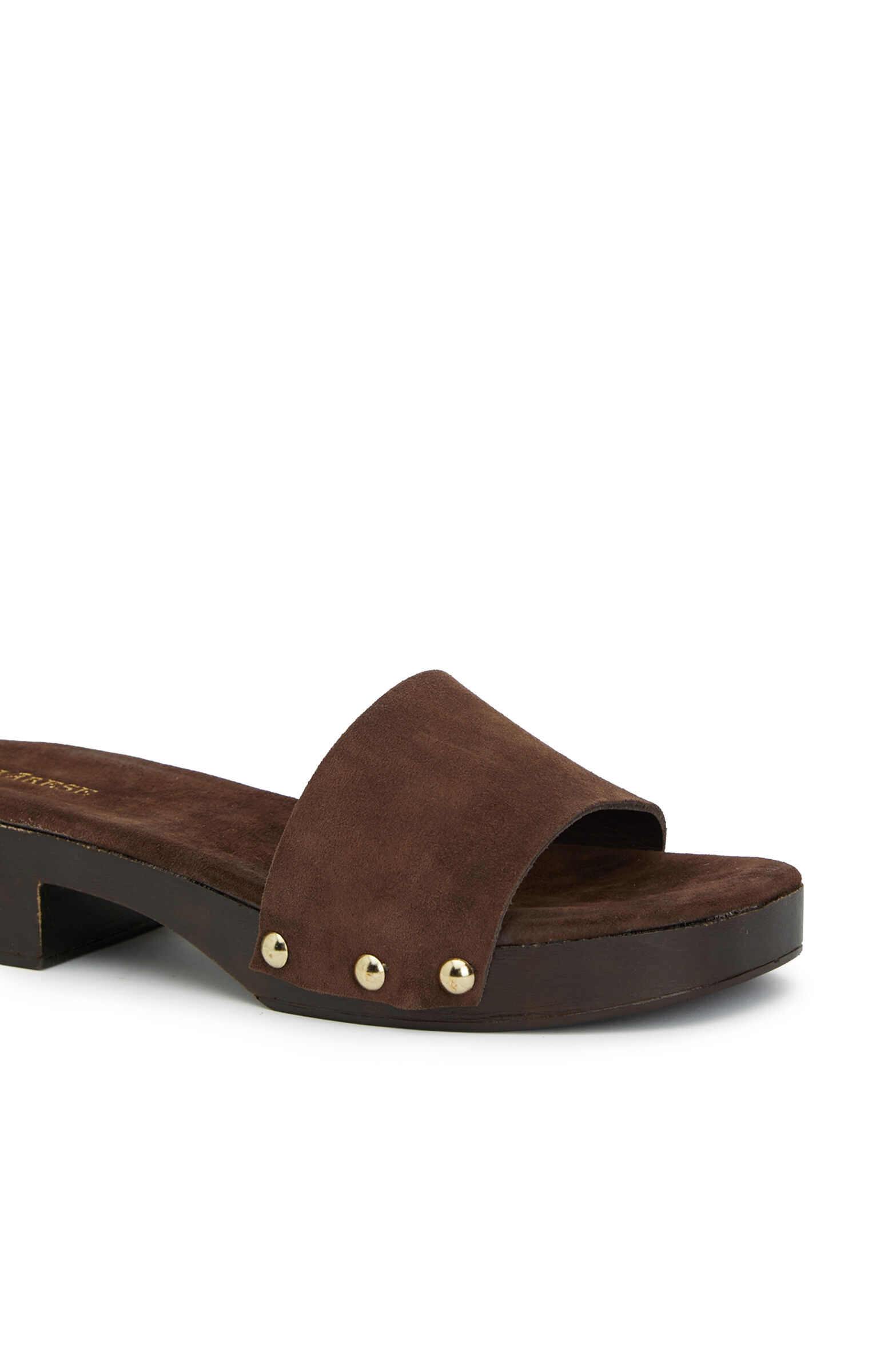 Kahverengi Tay Desenli Kadın Terlik