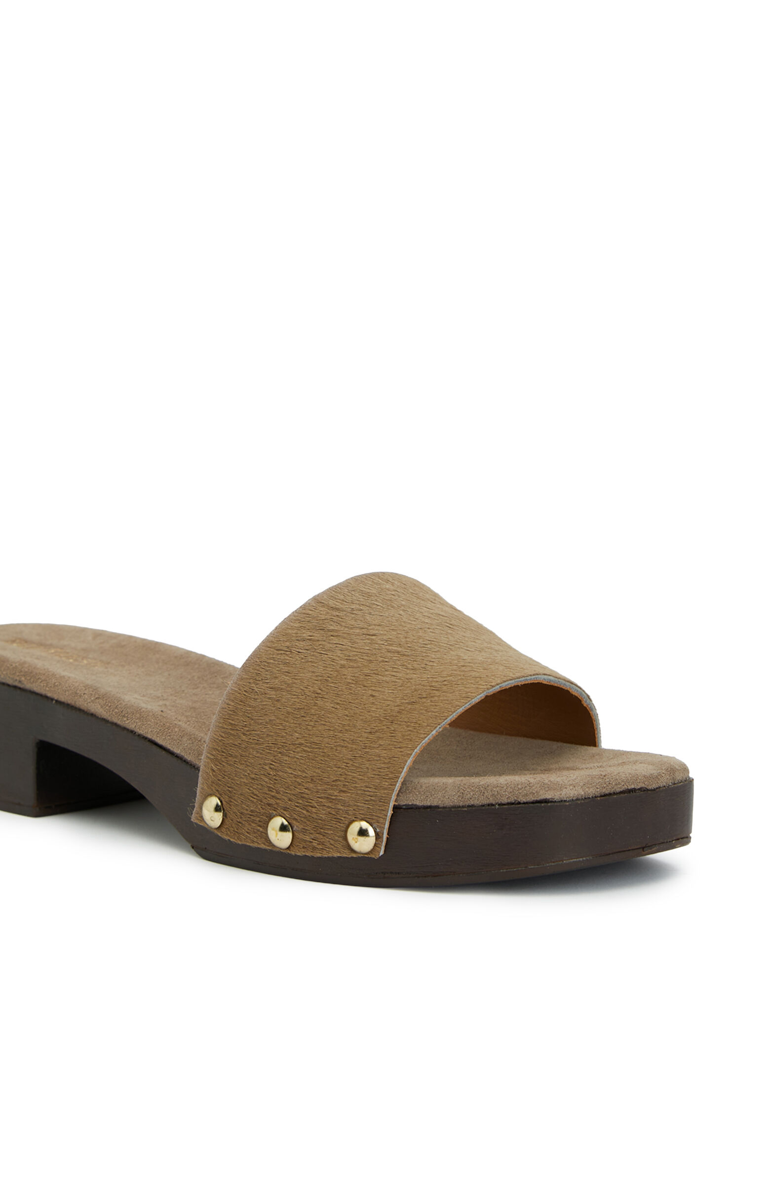 Bej Tay Desenli Kadın Terlik