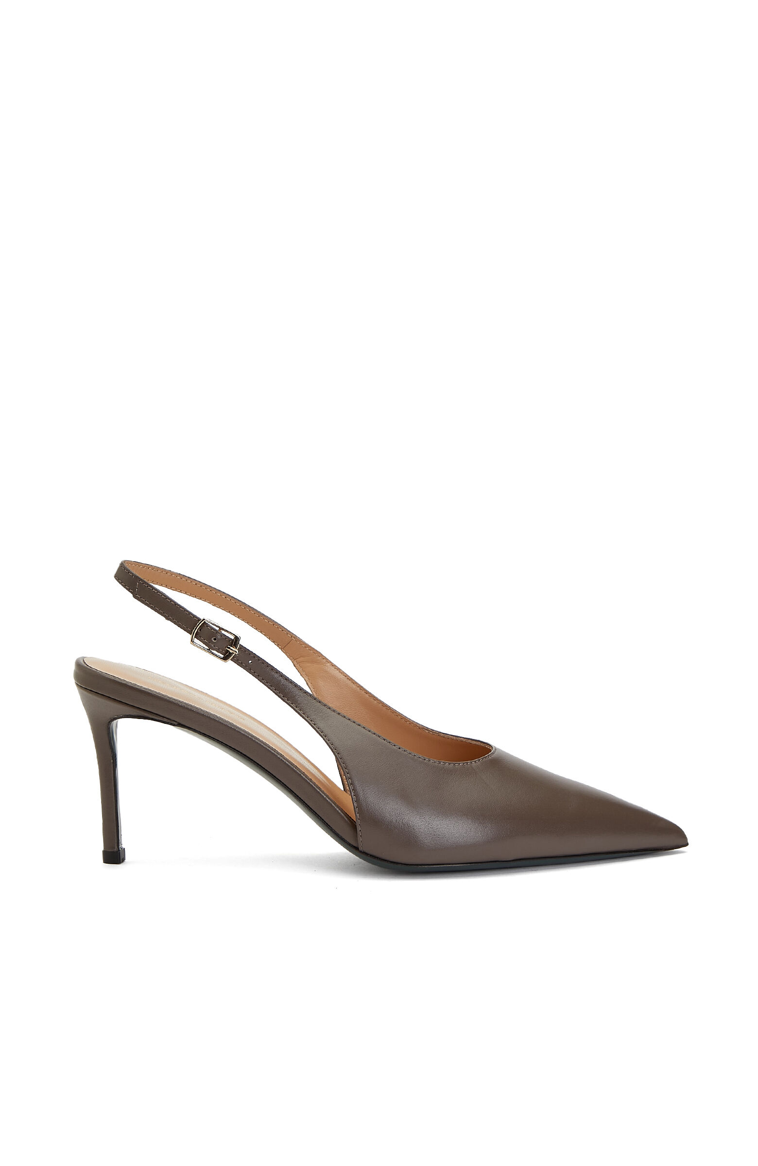 Vizon Deri Topuklu Stiletto