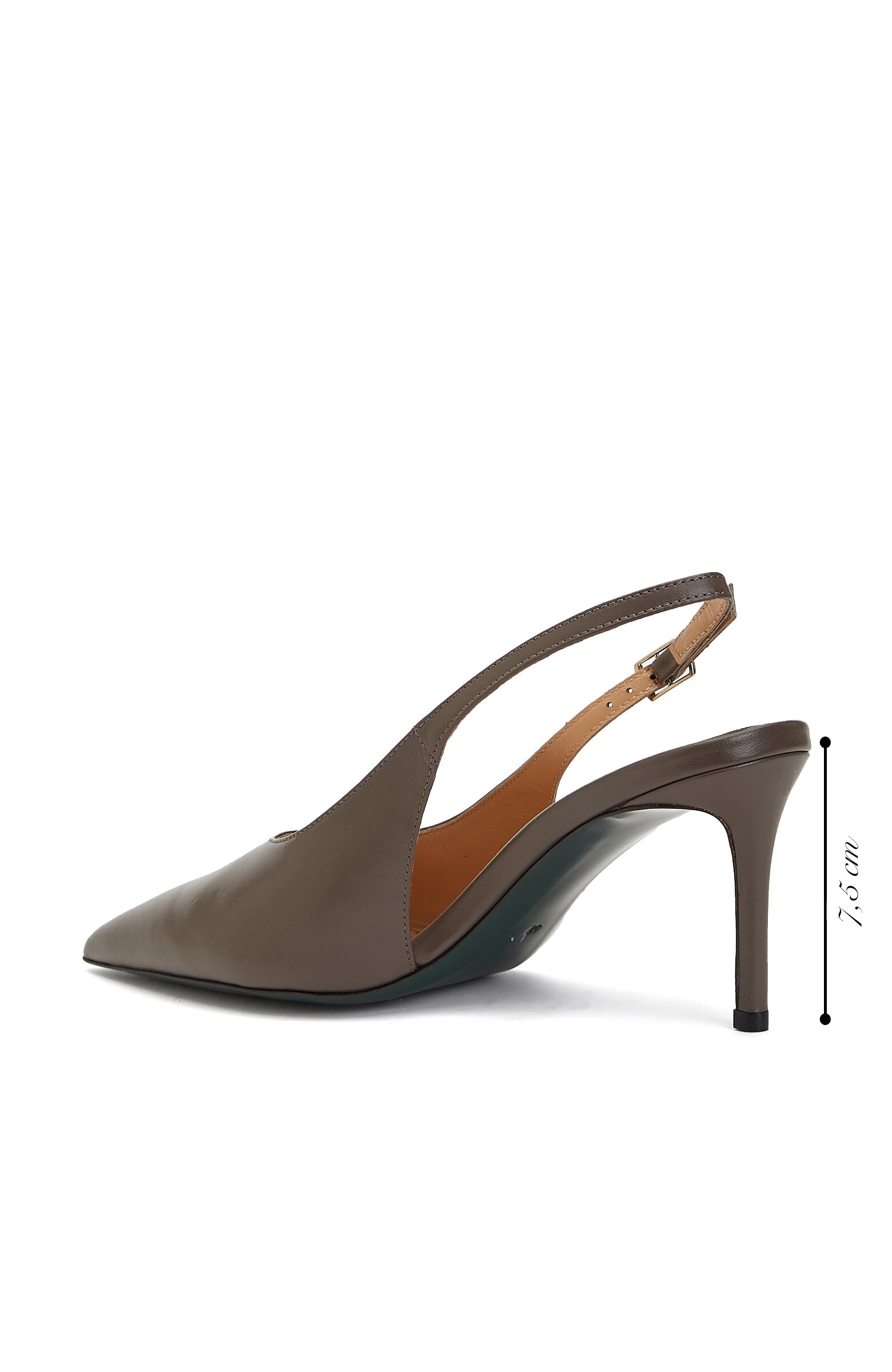 Vizon Deri Topuklu Stiletto