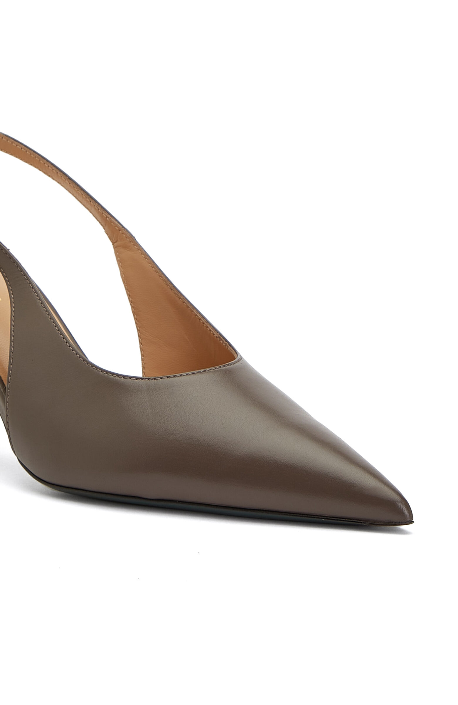 Vizon Deri Topuklu Stiletto