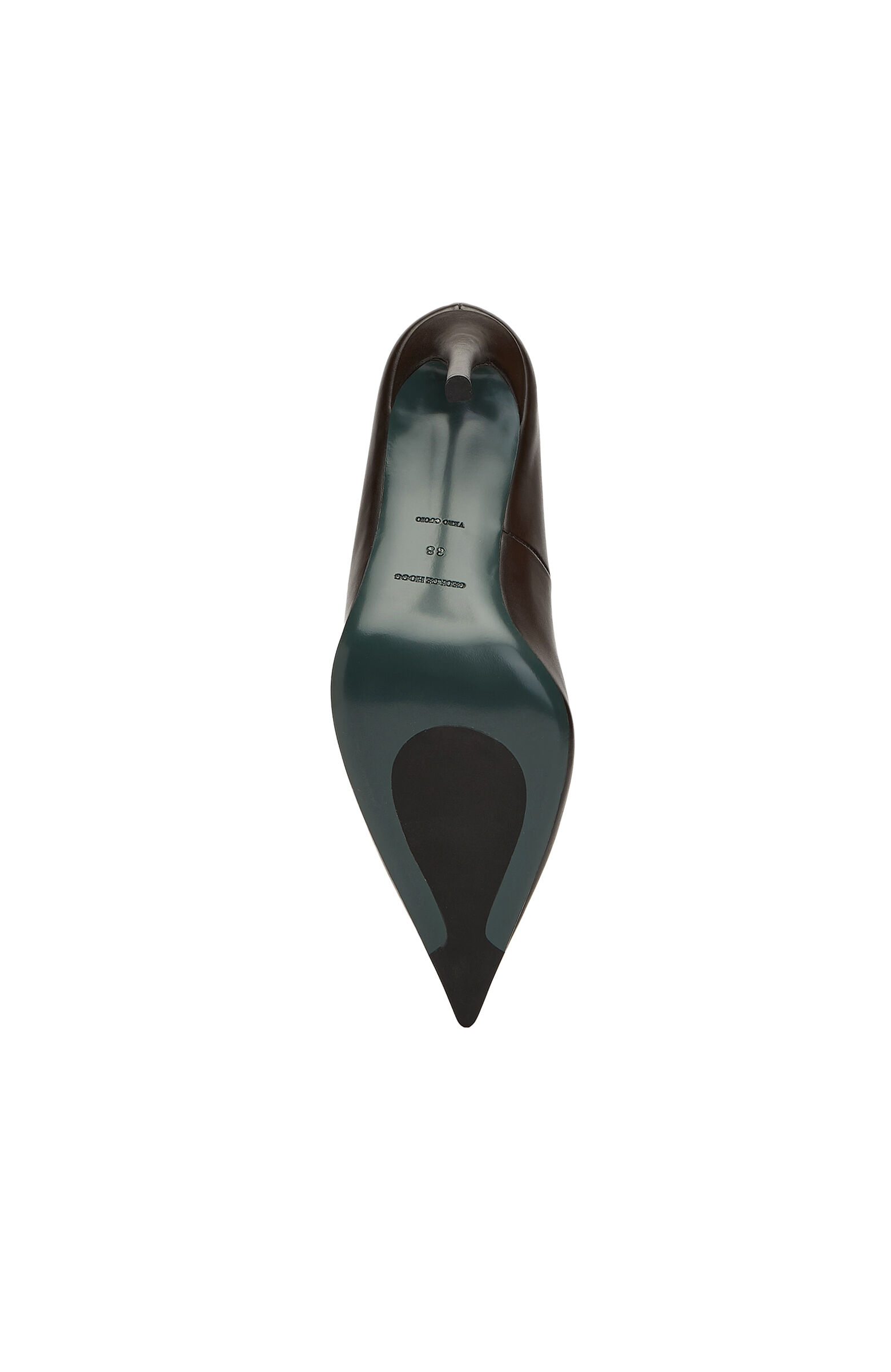 Brown Leather Stiletto