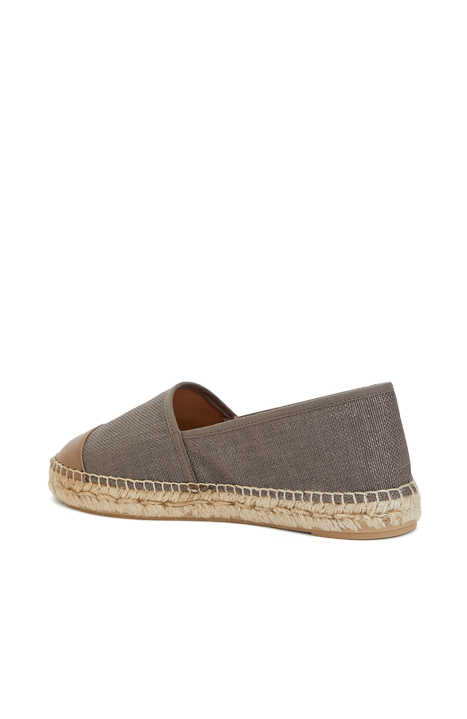 Vizon Desenli Kadın Keten Espadril