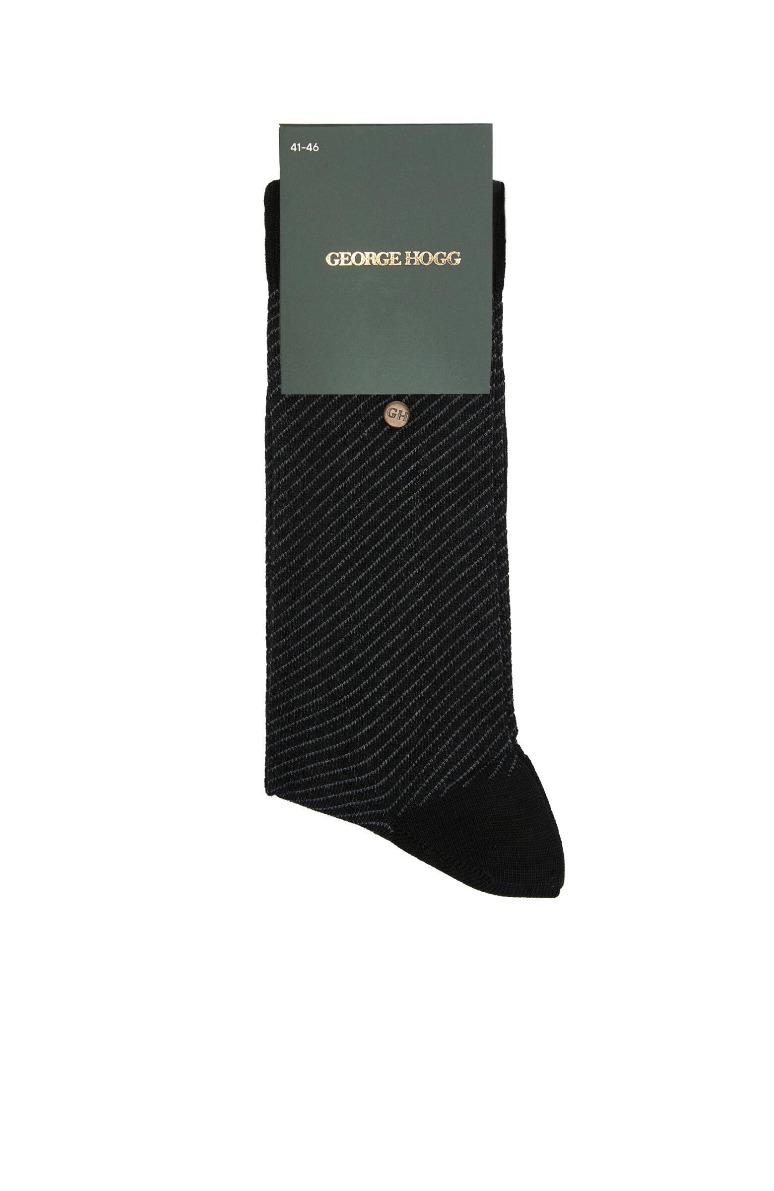 Black Men's Flat Socket Socks
