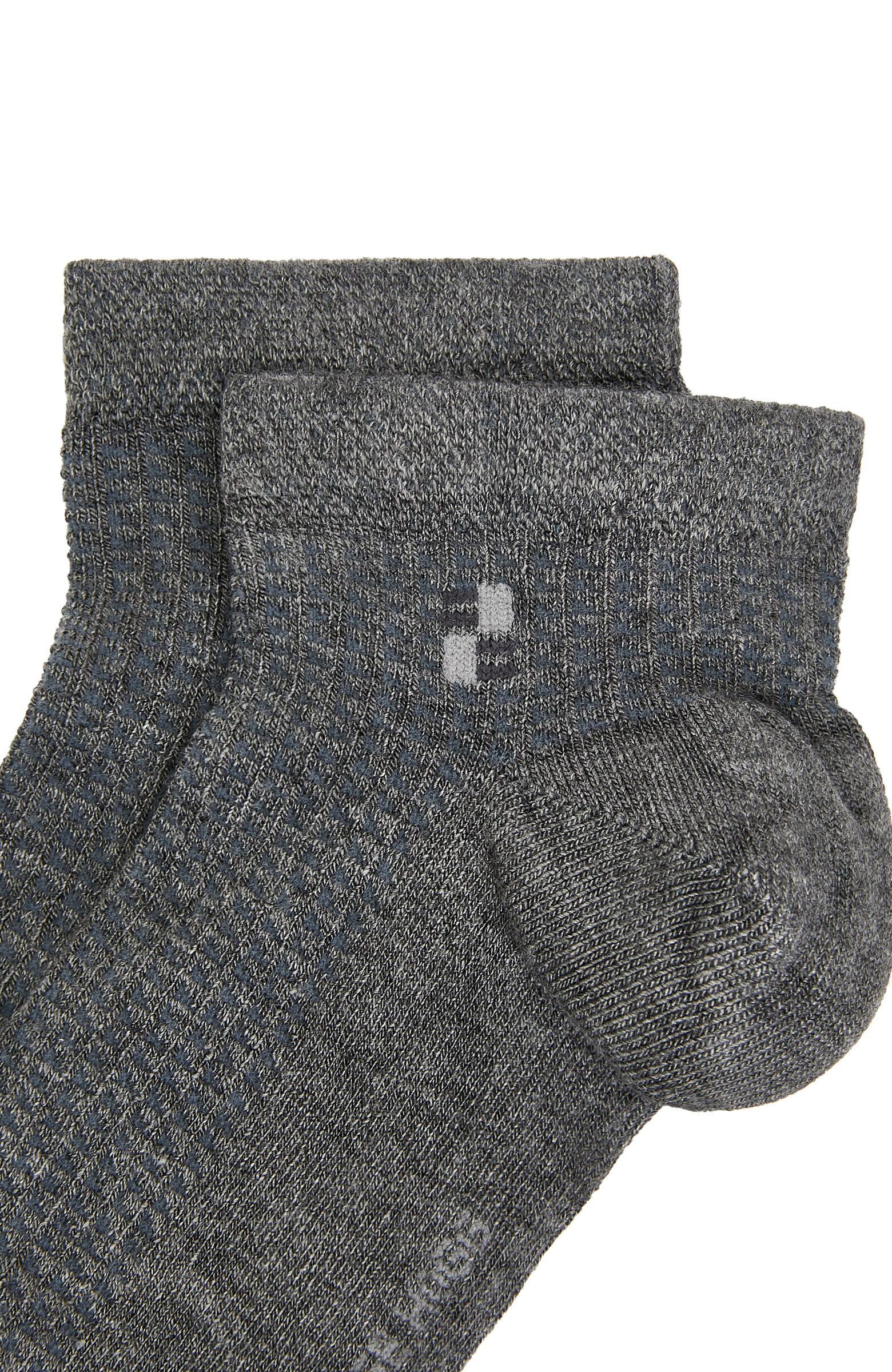 Gri Erkek Düz Patik Çorap